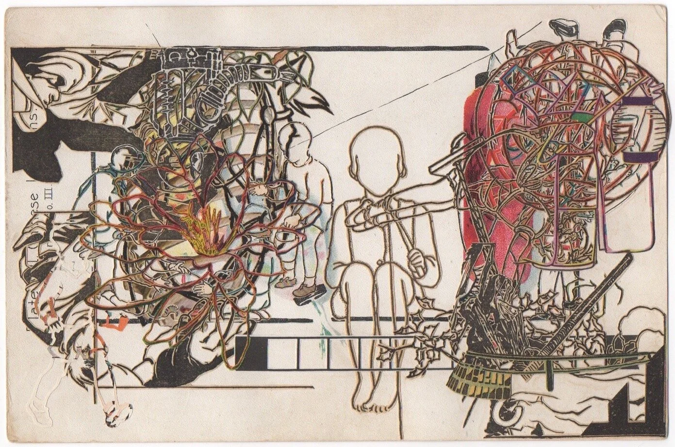 Keith Maddy, Chinese Lanterns 1 , 2019, Collage/Works on Paper