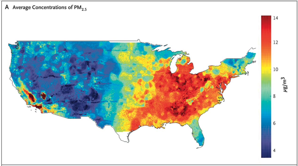 Air Pollution and mortality in the Medicare population 