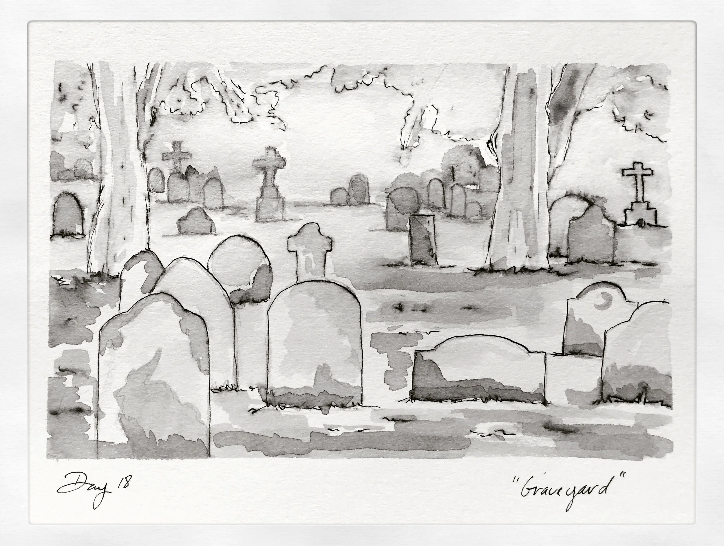 Inktober 2019 - Southern Gothic Edition Day 18 