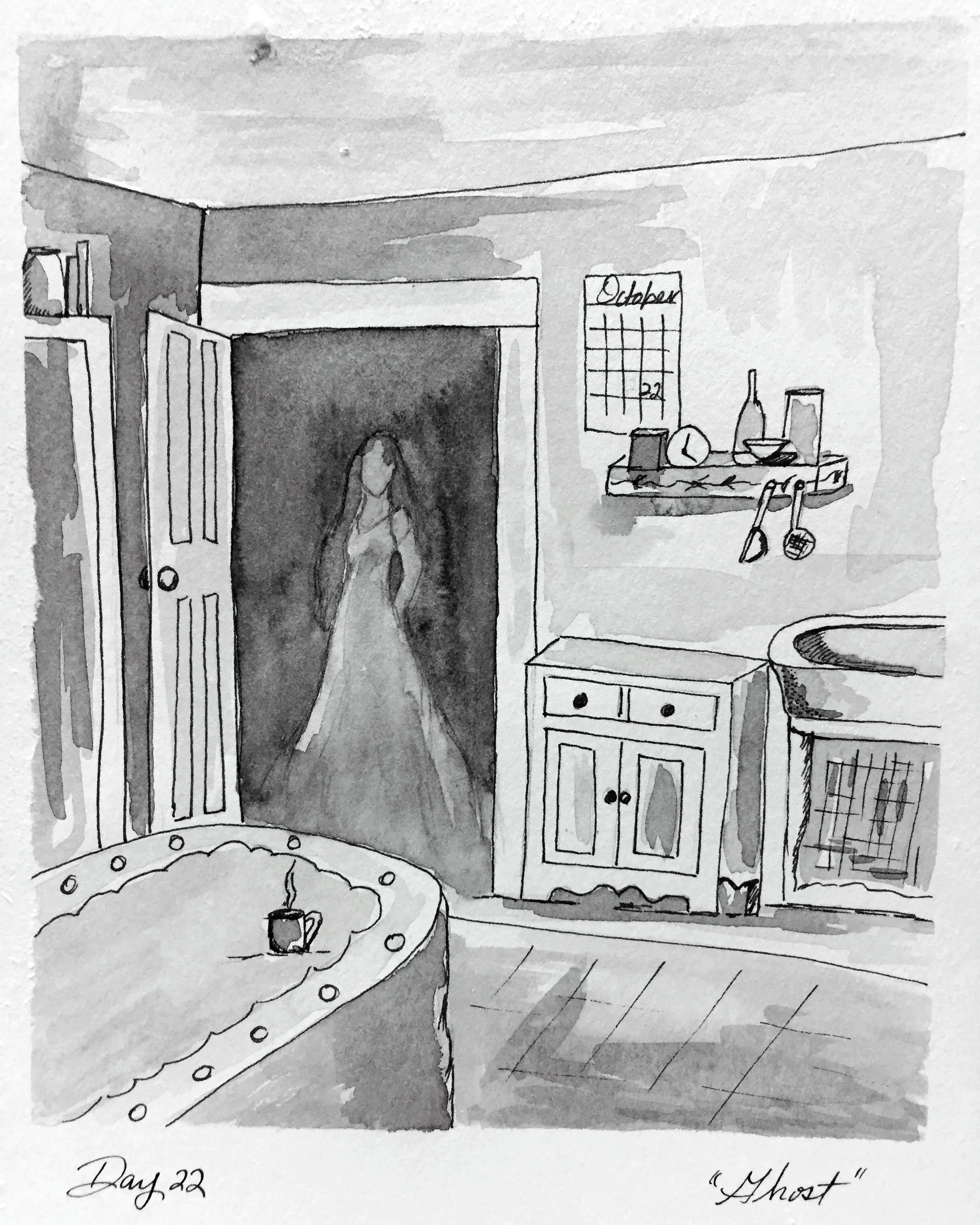 Inktober 2019 - Southern Gothic Edition Day 22 