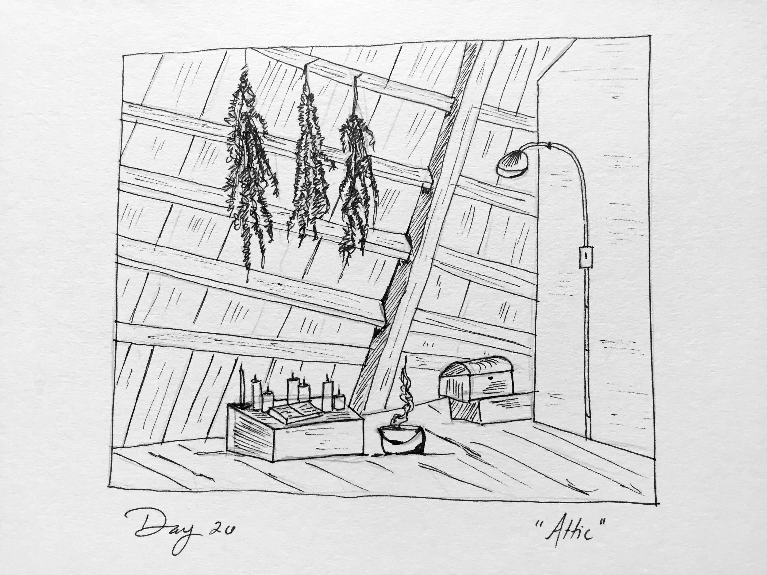 Inktober 2019 - Southern Gothic Edition Day 26