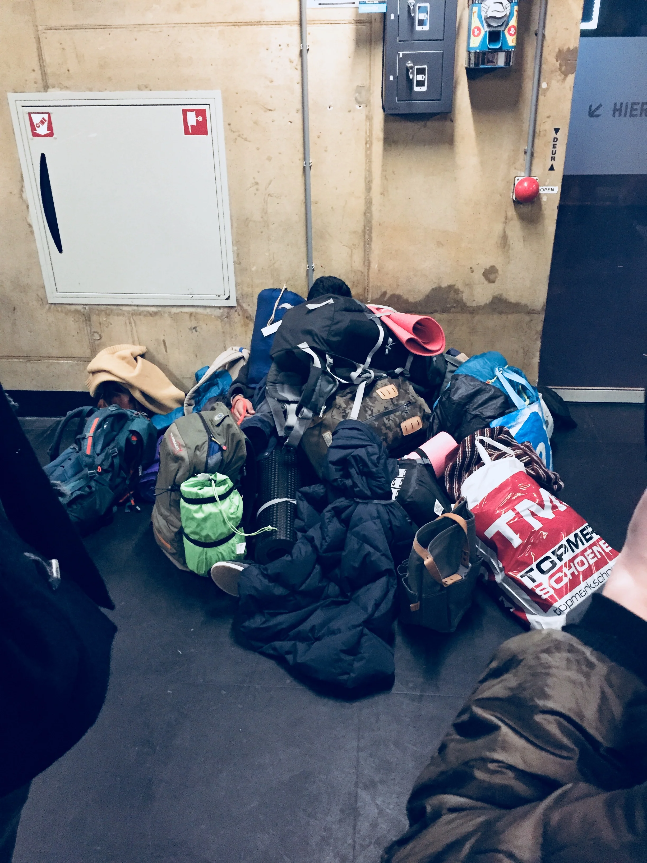  One bag per person for one day living on the streets. 