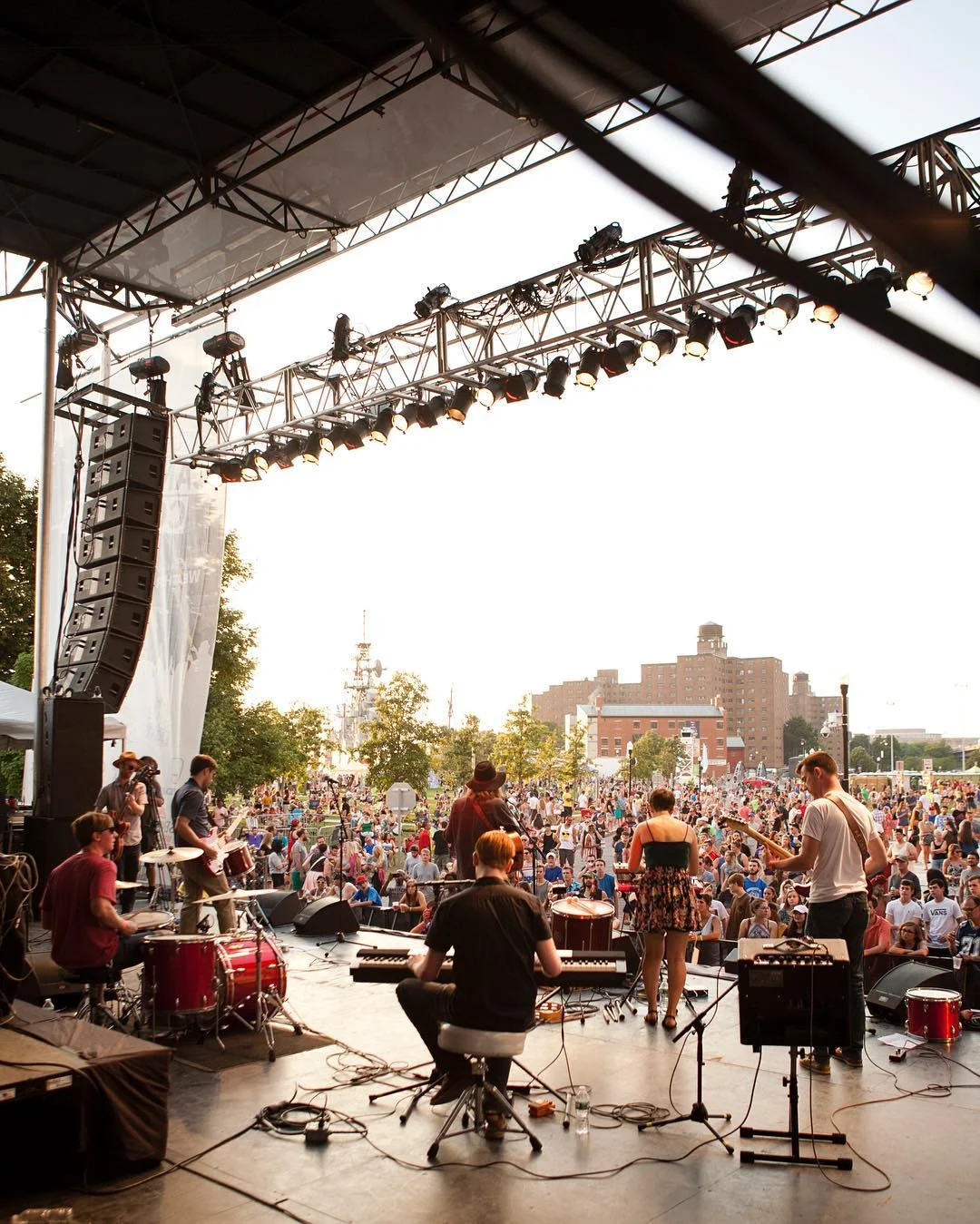 8.4.16 - Parade Chic Plays Canalside My band Parade Chic performed at Canalside Buffalo today. This was my favorite venue to play thus far. As we are going through a change of lineup at this time, it was also the first and last show played with all 7 members of our band.