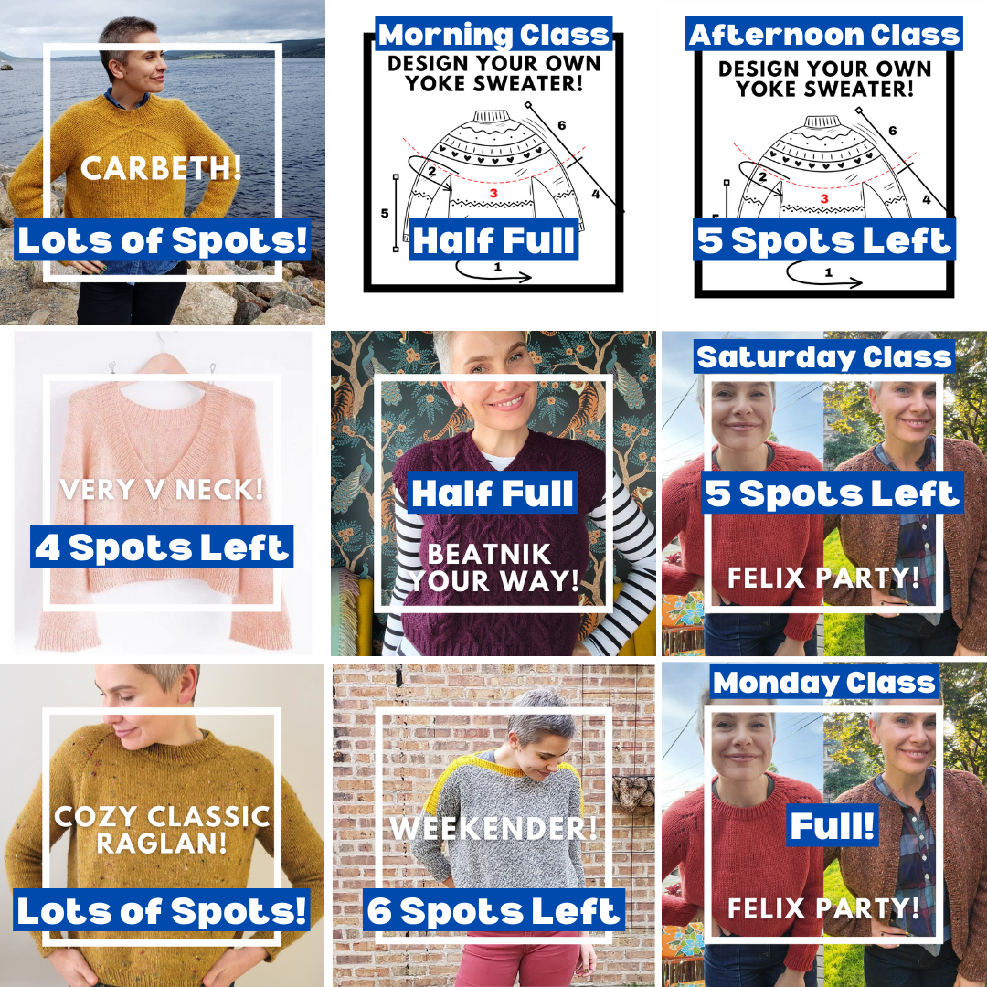 Class Schedule is FINAL! 