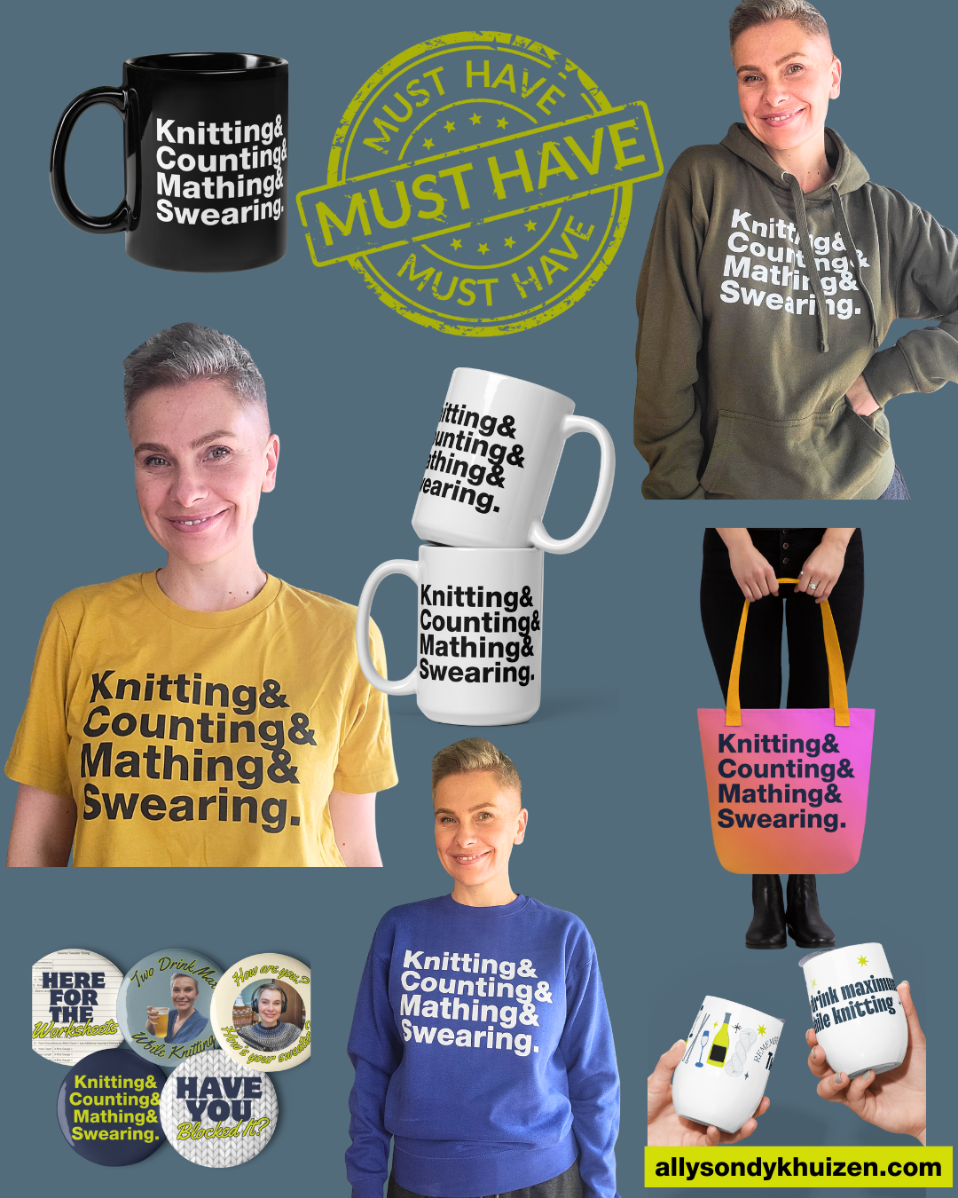 Merch Counting Merch Launch! Knitting & Counting & Mathing & Swearing โ Allyson Dykhuizen