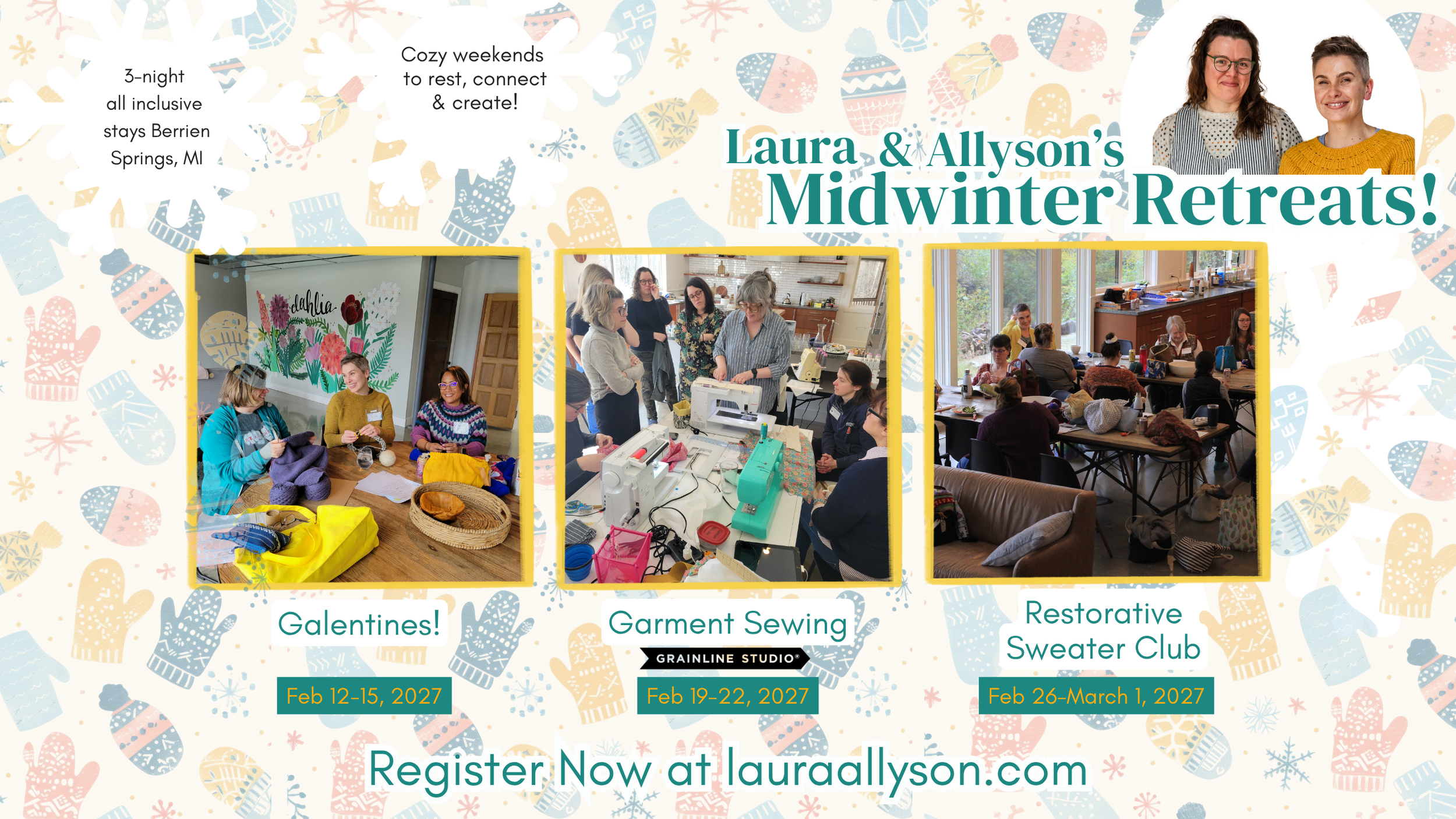 Open for Registration: Midwinter Retreat Weekends!