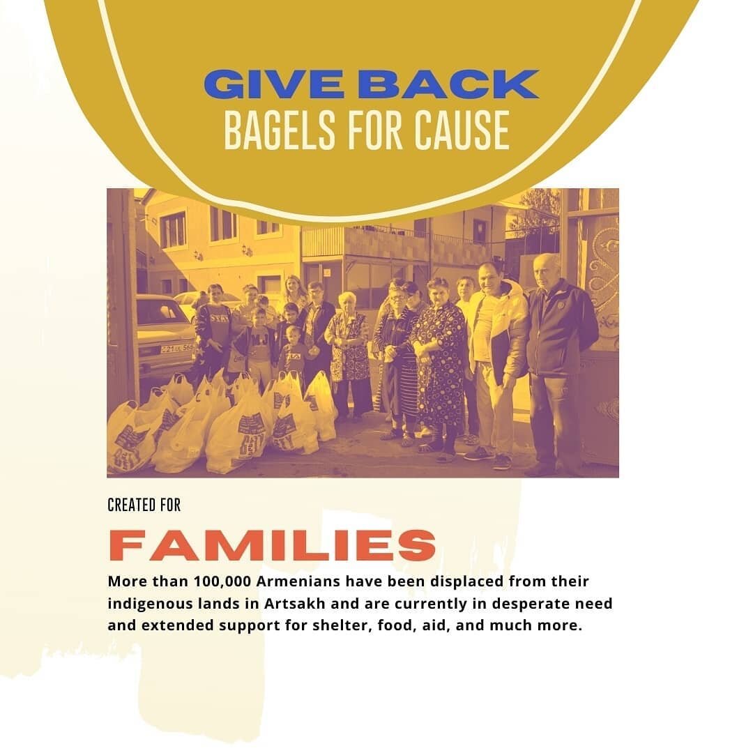 HELP ❤ Every order of @bukabagel bagels and spreads directly helps feed displaced Armenian families impacted by the war in Artsakh, Armenia.

100% of REVENUES from the sale of @bukabagel bagels &amp; spreads are presently donated to @noorishinghands 