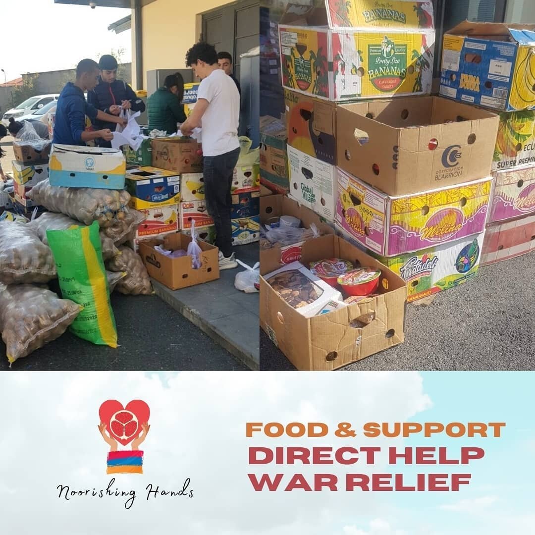 We've helped feed 100 families displaced and impacted by the war in Artsakh, Armenia. 

We will be sharing many photos of the direct help we have delivered so far, which includes food, shelter, and support. Follow @noorishinghands for updates. 

Our 