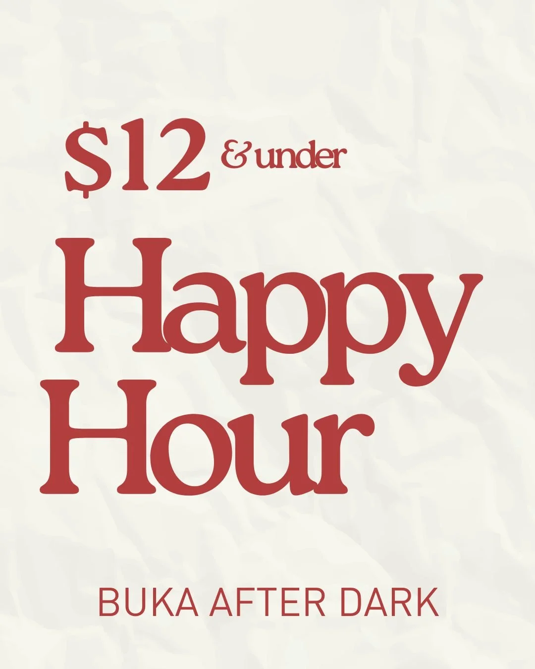 YES &mdash; it&rsquo;s true! 😍 Happy Hour is here 💃💃💃

Join us Tuesday&ndash;Saturday from 5PM &ndash;7 PM for delicious bites, refreshing drinks, and &frac12;-price bottles of wine 🍷

Bring your friends, your coworkers, or the whole family and 