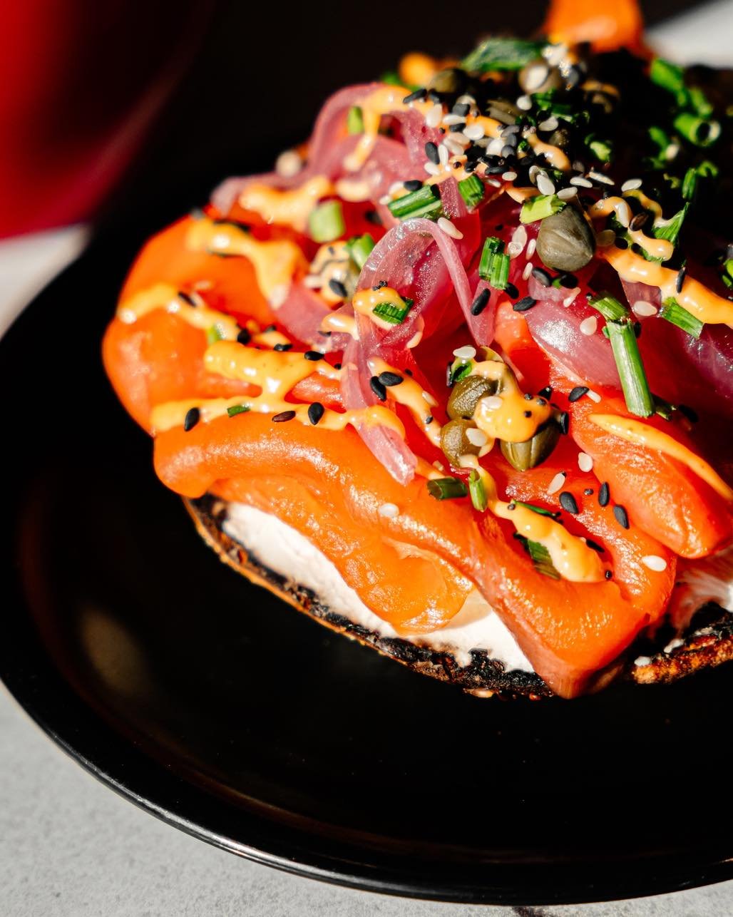 Breakfast, but it make it iconic 😍

Swing by or place your delivery order to start your day right 🐝🥯

#SaugaFoodie #MississaugaEats #datenightyyz #MississaugaCafe #thefoodfeed #gtaeats #mississaugacity #meadowvale #streetsville