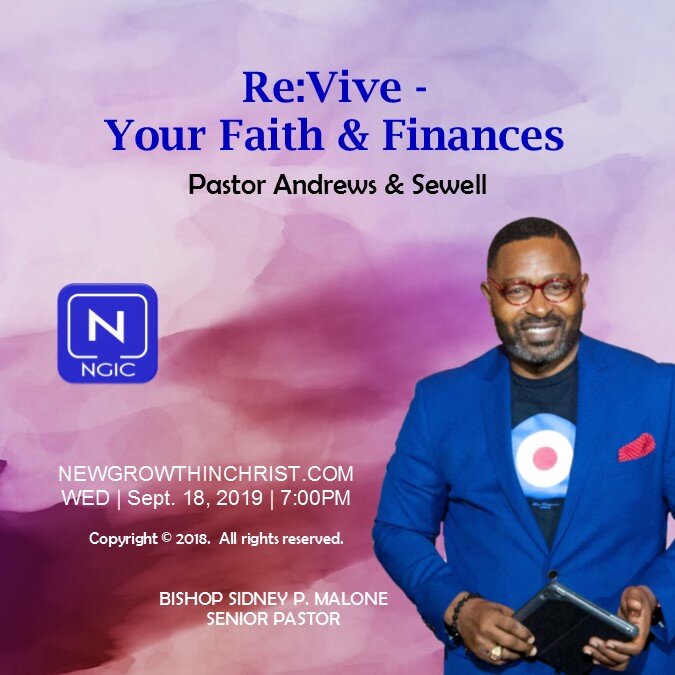 Re:Vive Your Faith &amp; Finances - Sept. 18, 2019