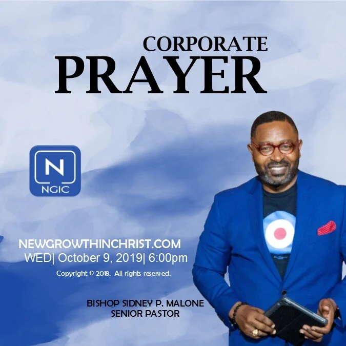 Corporate Prayer - Oct. 9, 2019 