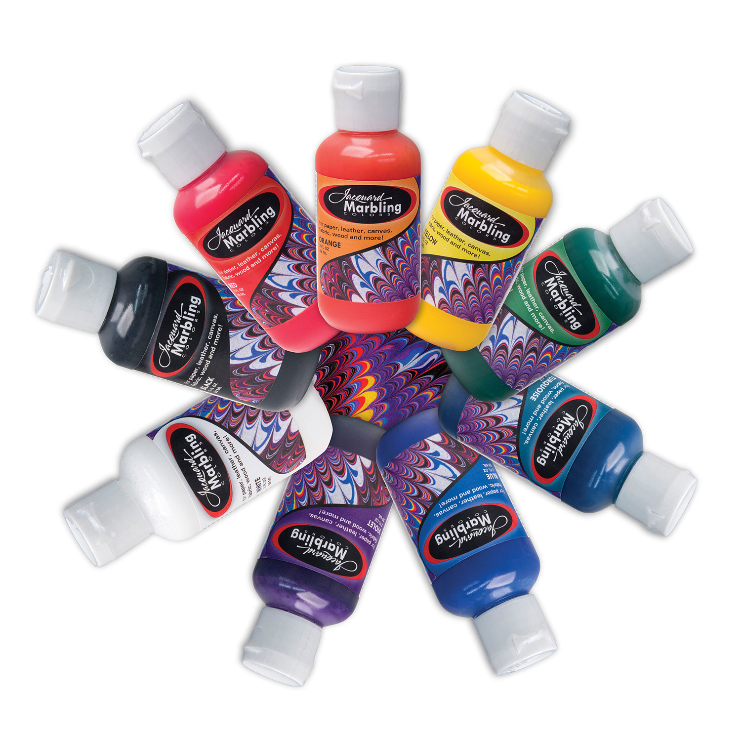 Marbling ebru Paint Colors Ready Paints Set 9 Colors 