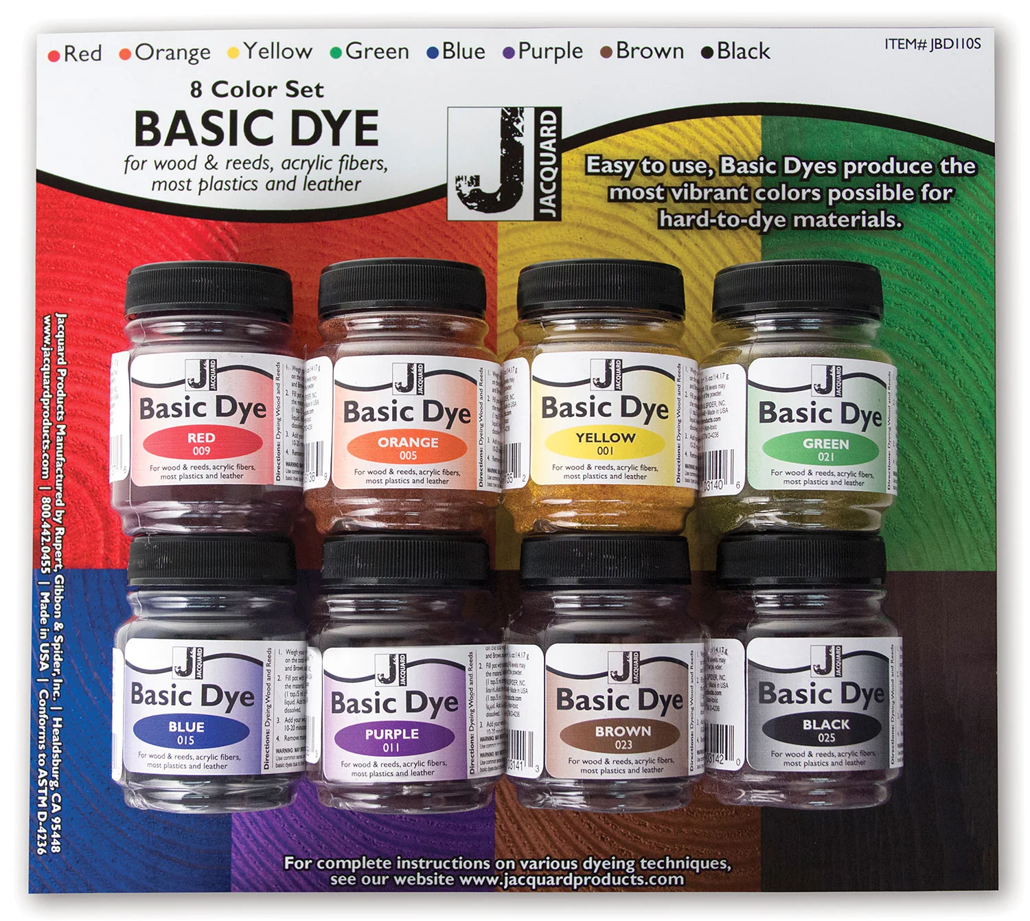 Jacquard Products — Basic Dye Set
