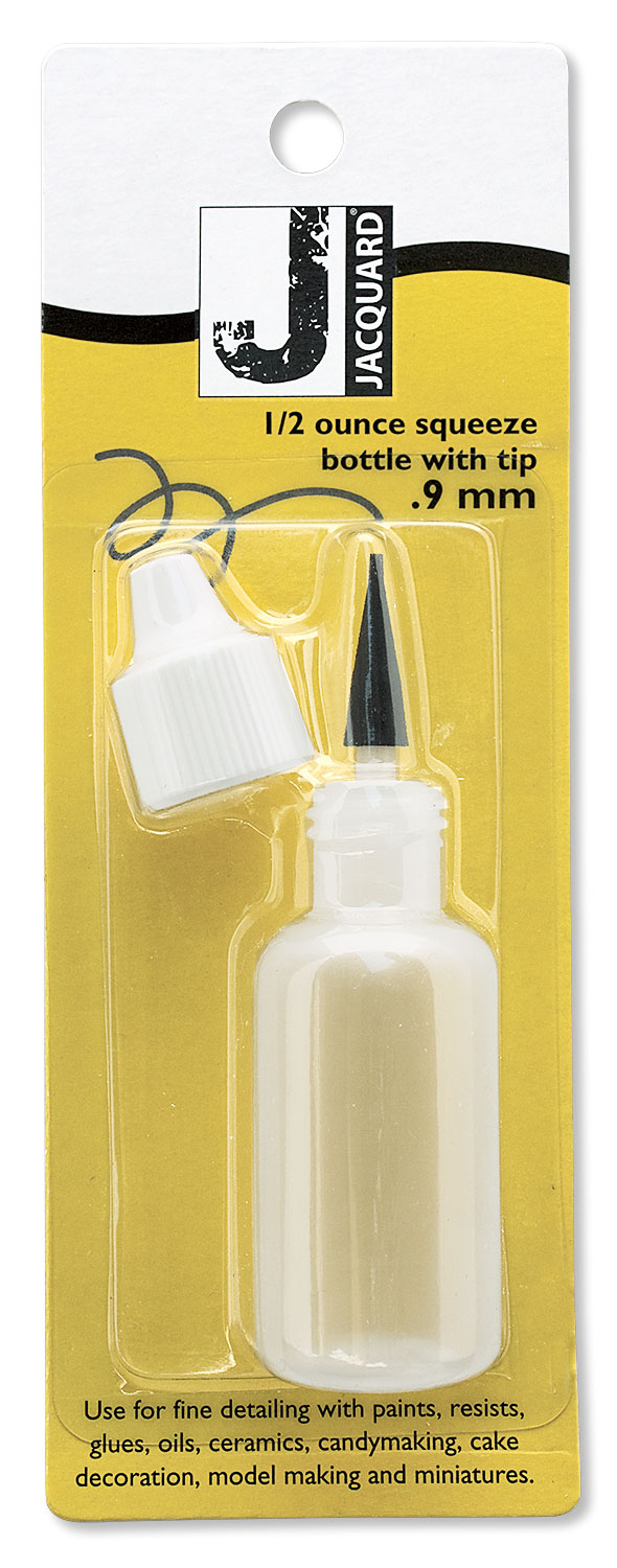 One Half Ounce Squeeze Plastic Bottle with Metal Tip for Dollhouse  Miniature Glue by Jacquard