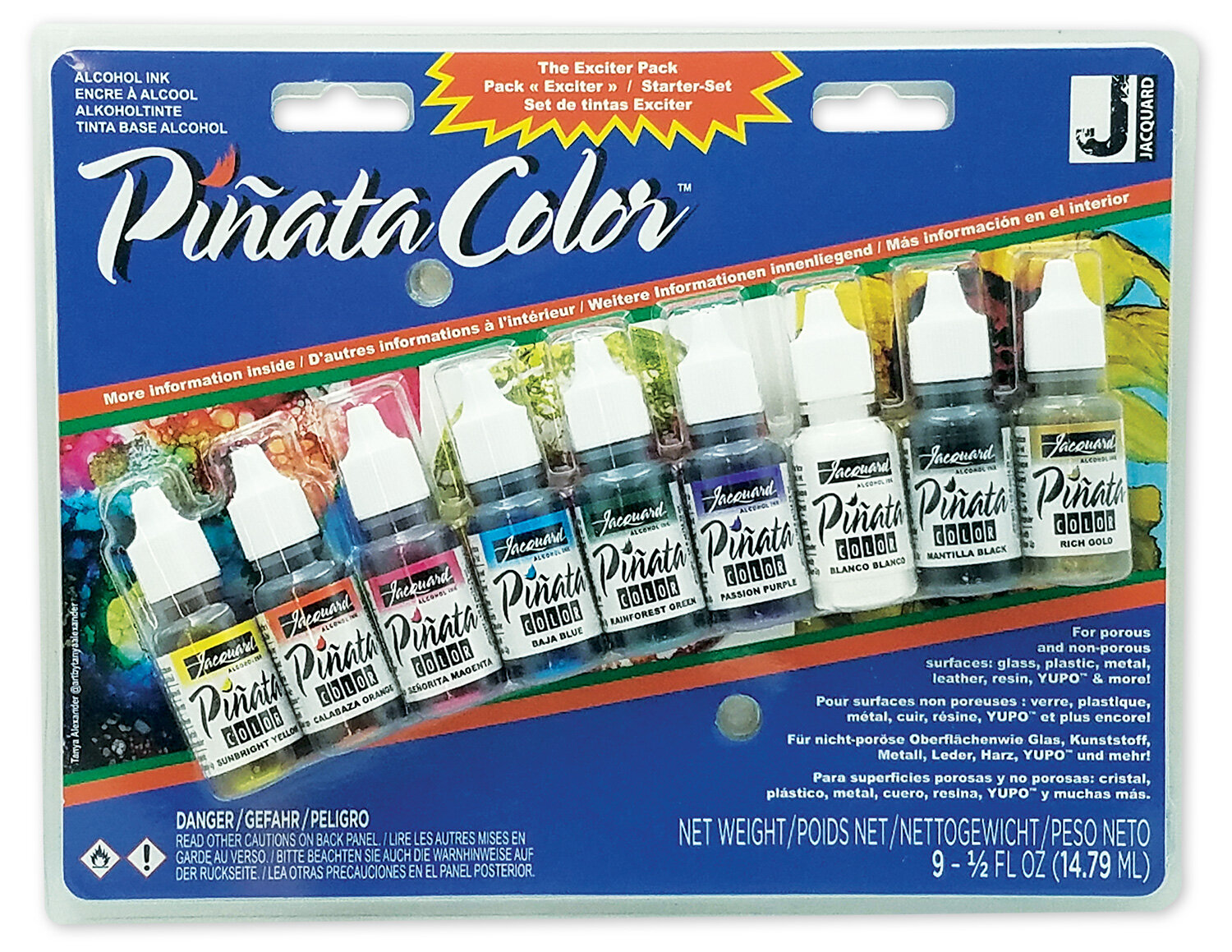 JACQUARD PINATA Alcohol Inks 31 Bottles 118ml Glass Resin Art Wood Clay  Leather