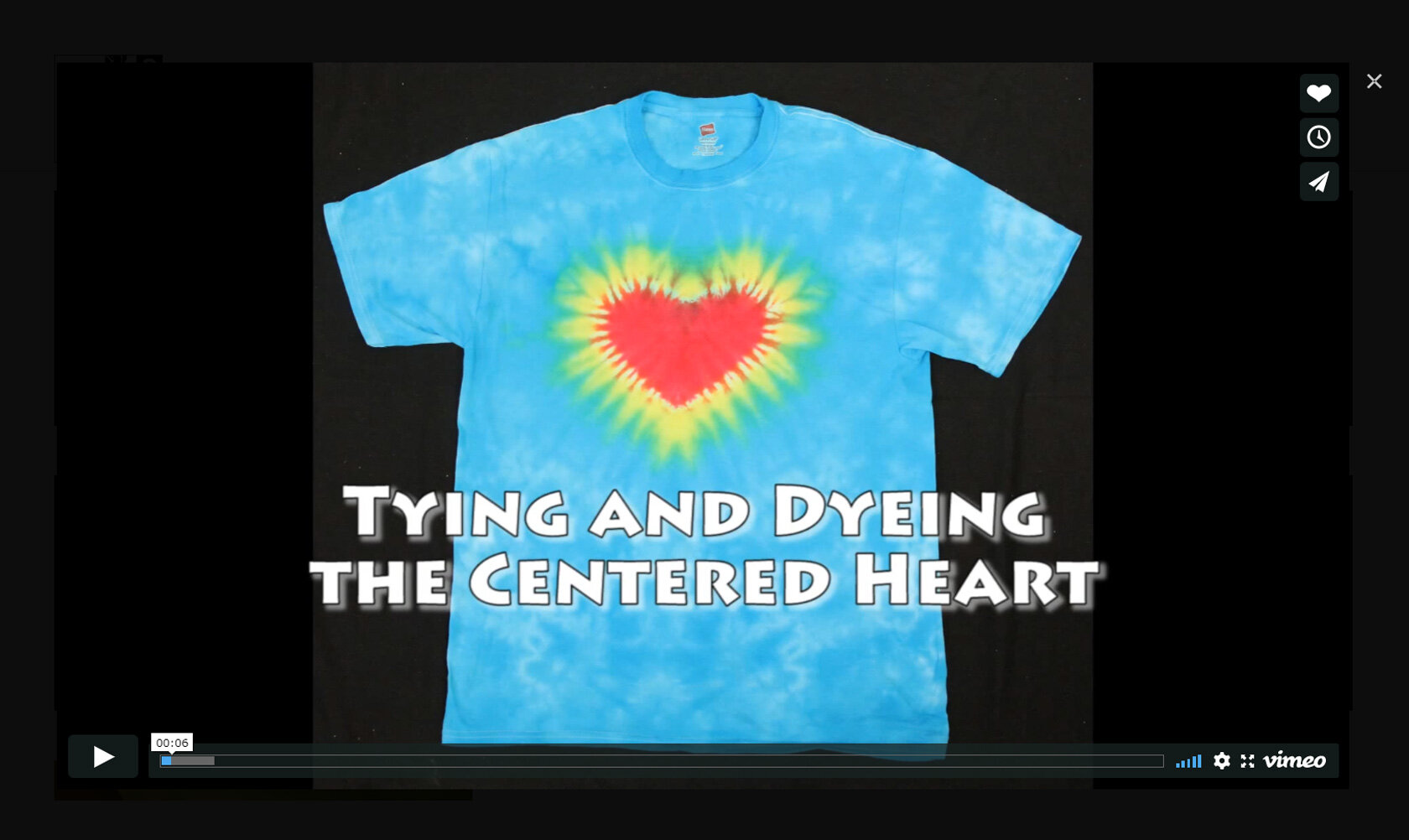 VIDEO: Tie Dye Rainbow Heart