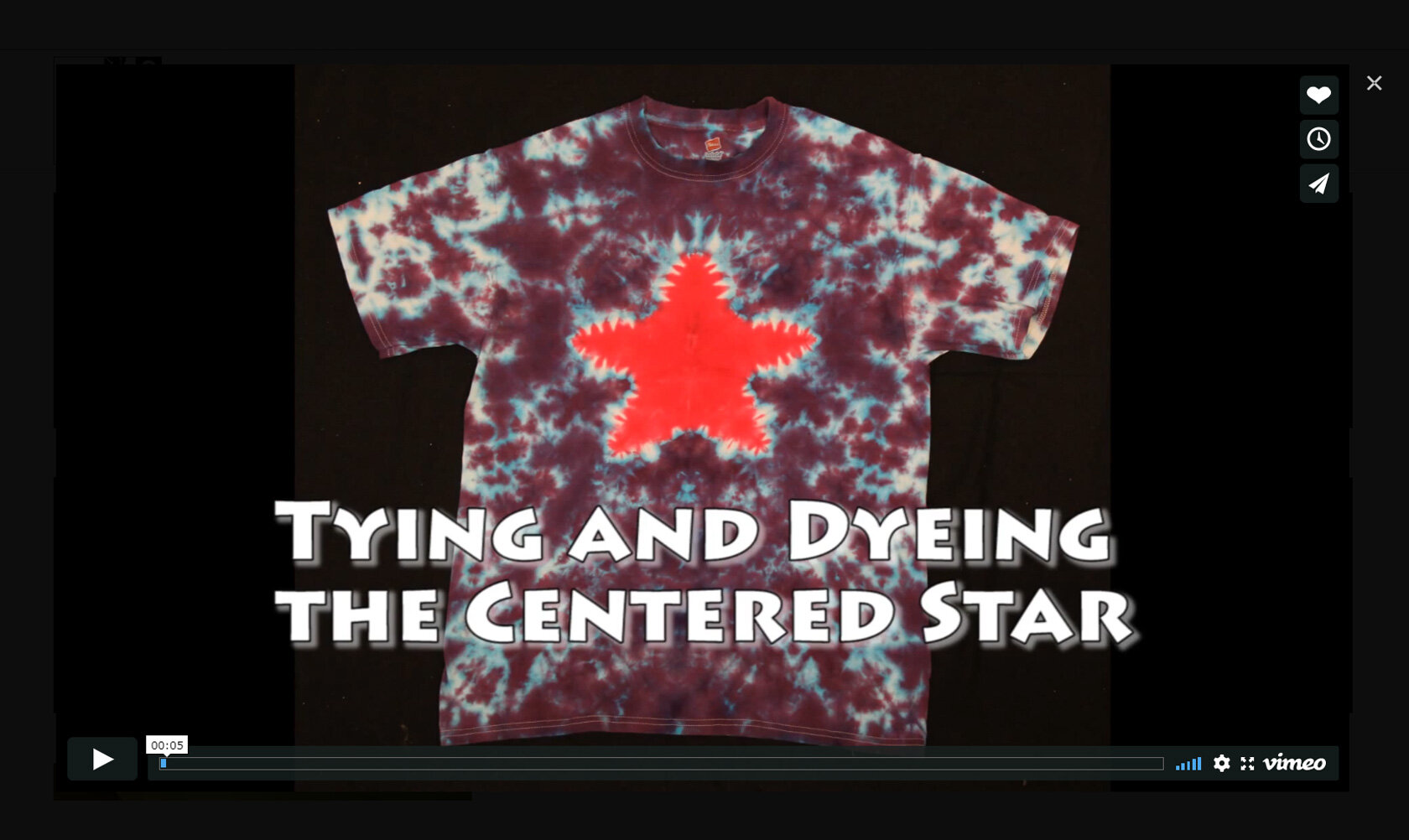 VIDEO: Tie Dye Star