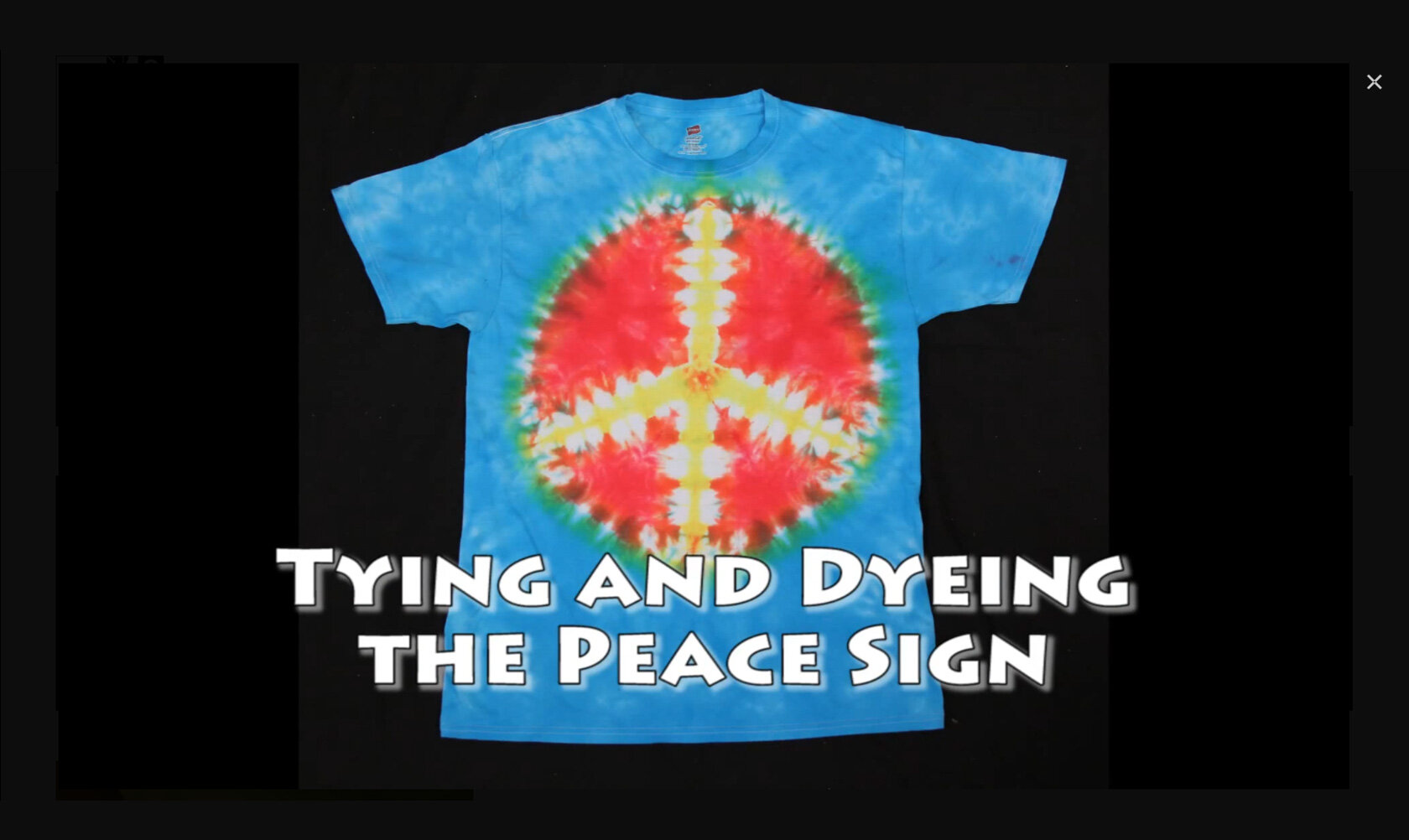 VIDEO: Tie Dye Peace Sign