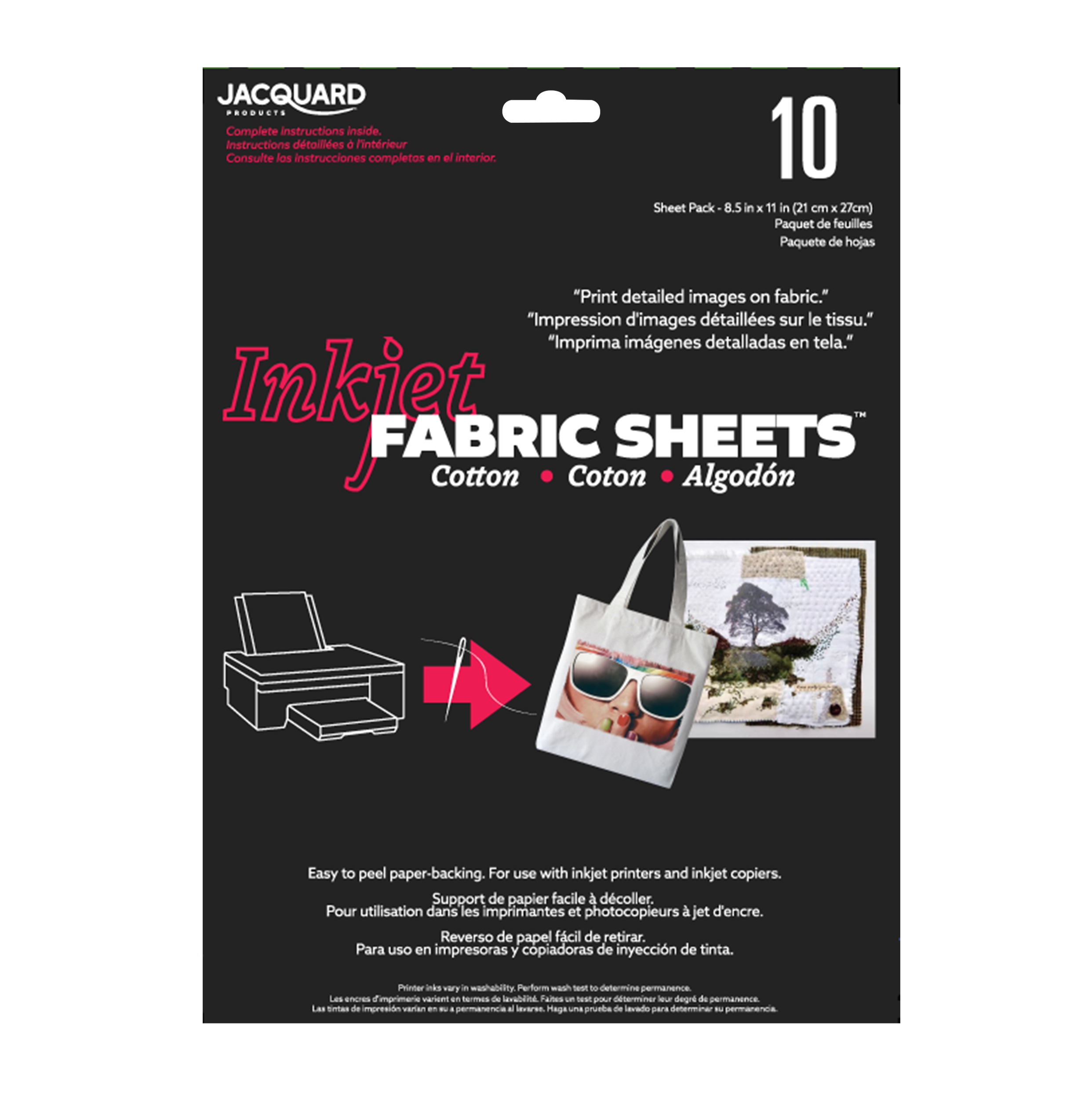 Printable Fabric Sheets For Inkjet Printers Quilt Label Fabric Sheet