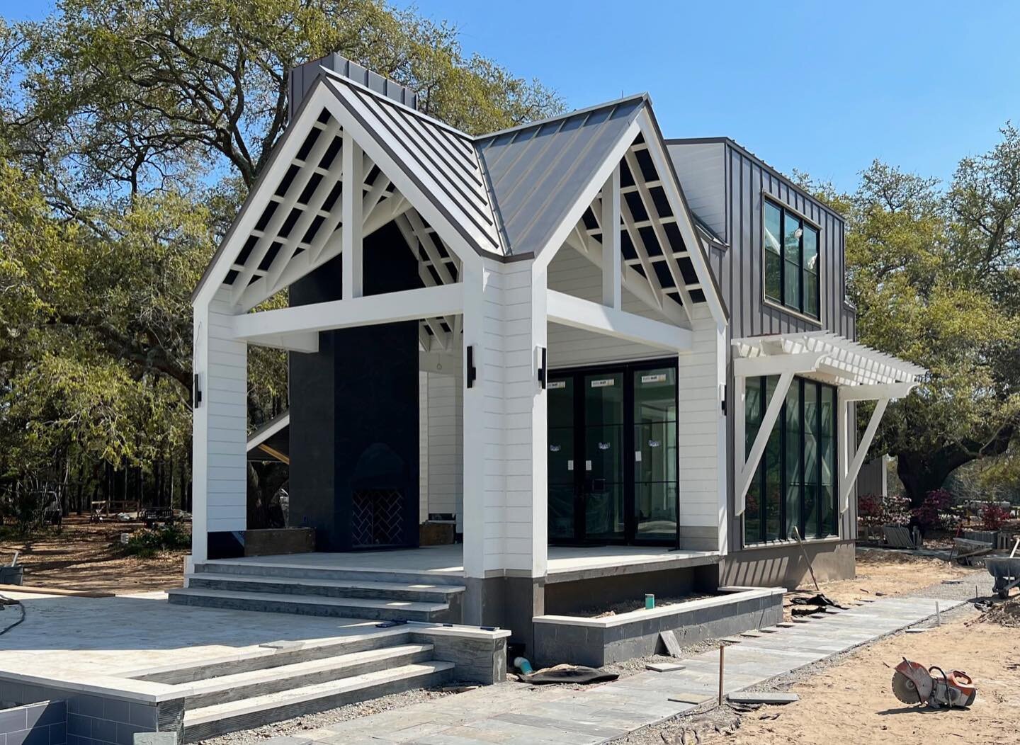 A look at the Andell Bluff pool house, which houses a game room and guest suite on the second floor. 

@phillip_smith_contractor 
@annesrobinson 

#mcdonaldarchitects #bohicketcreek #johnsislandarchitect #charlestonarchitect #kiawahislandarchitect #c