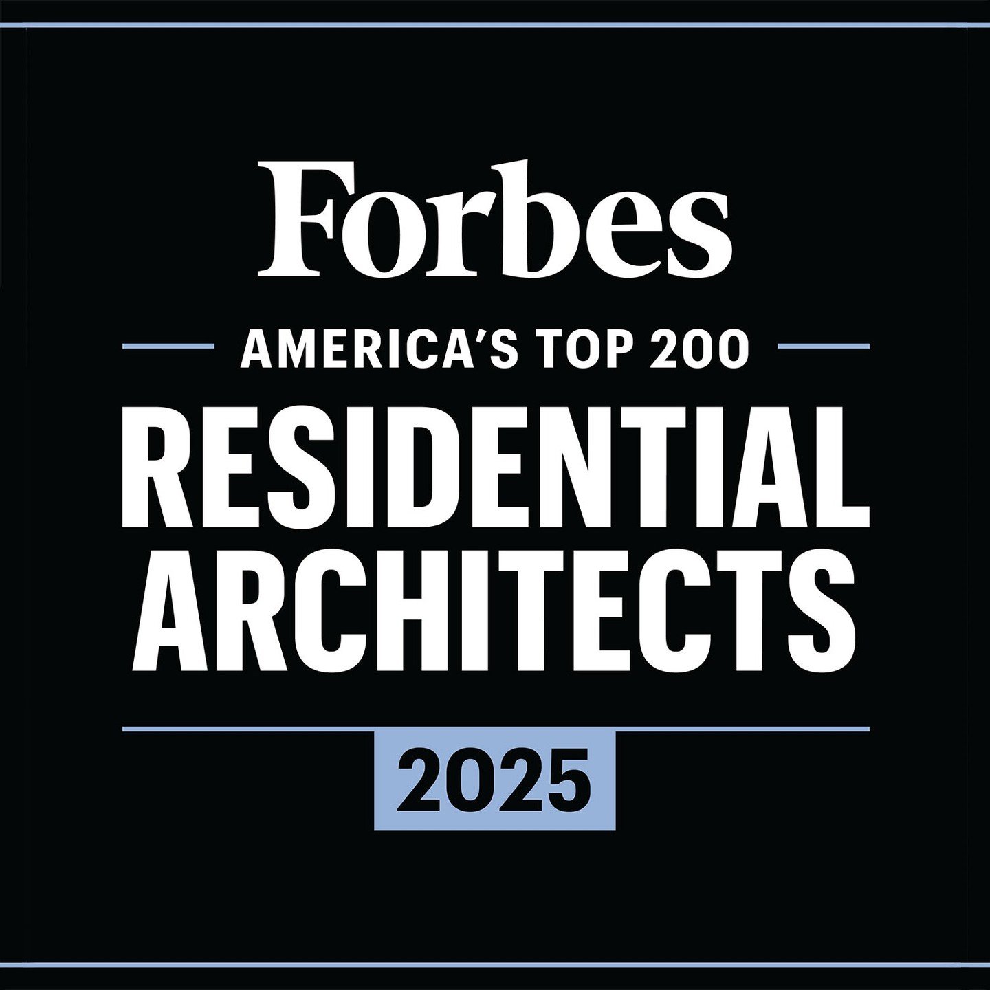 @Forbes has recognized McDonald Architects as one of America&rsquo;s Top 200 Residential Architects for 2025, and we're deeply grateful. This honor is a testament to the collaborative spirit that drives our work. We extend our congratulations to fell