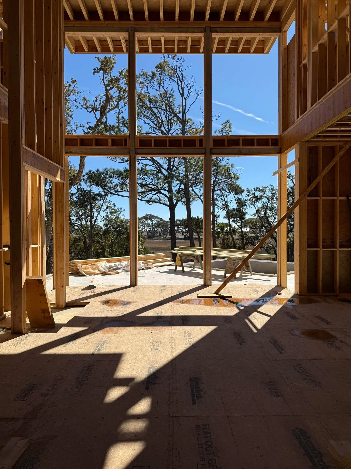 Up top, the view is commanding. And, down below, the soundtrack is progress: hammers and nails in steady hands turning drawings into home. In the Lowcountry light, you can feel the project taking shape day by day. Can&rsquo;t wait to share what&rsquo