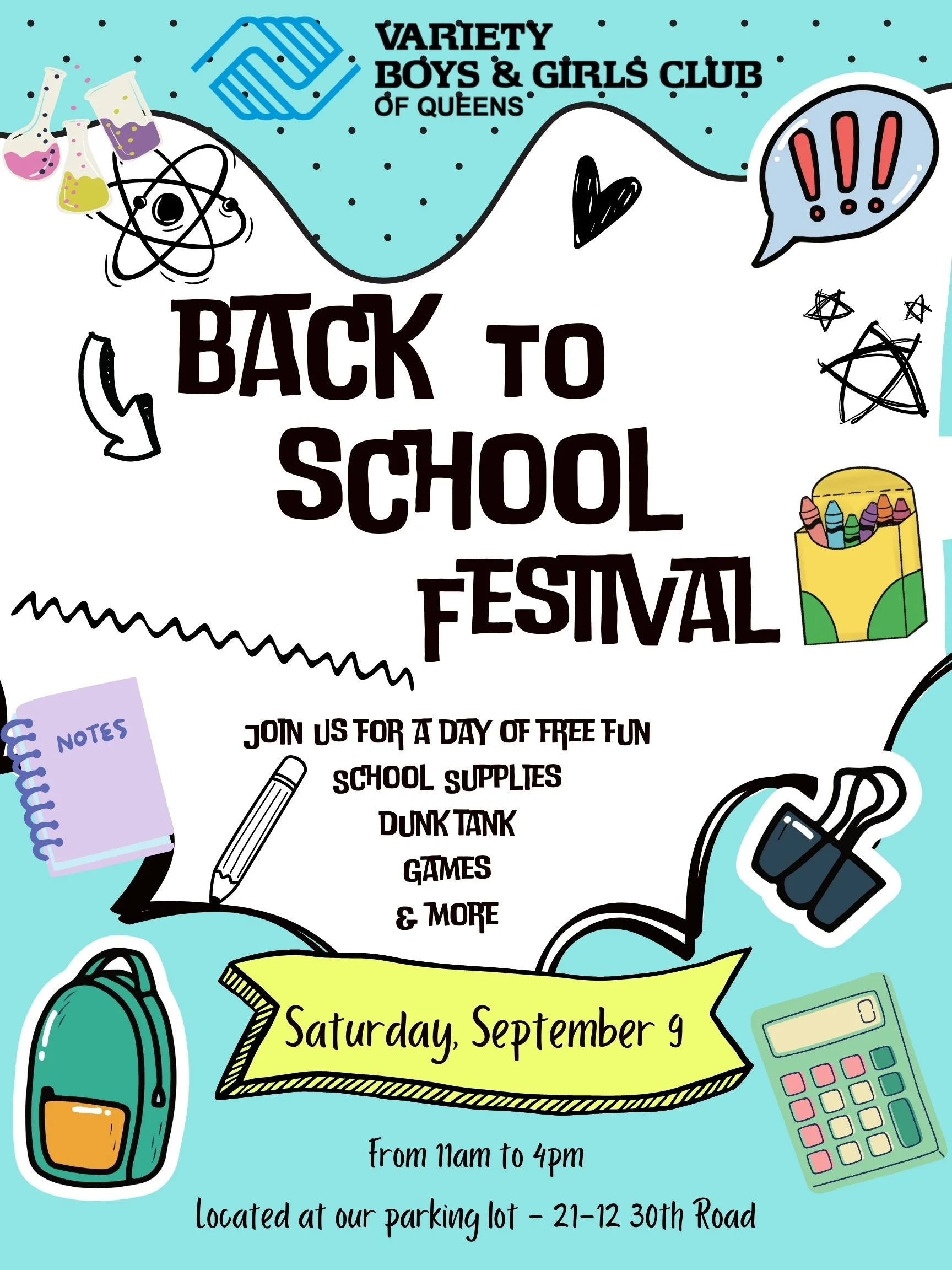 Back To School Festival 2023 — Variety Boys & Girls Club of Queens