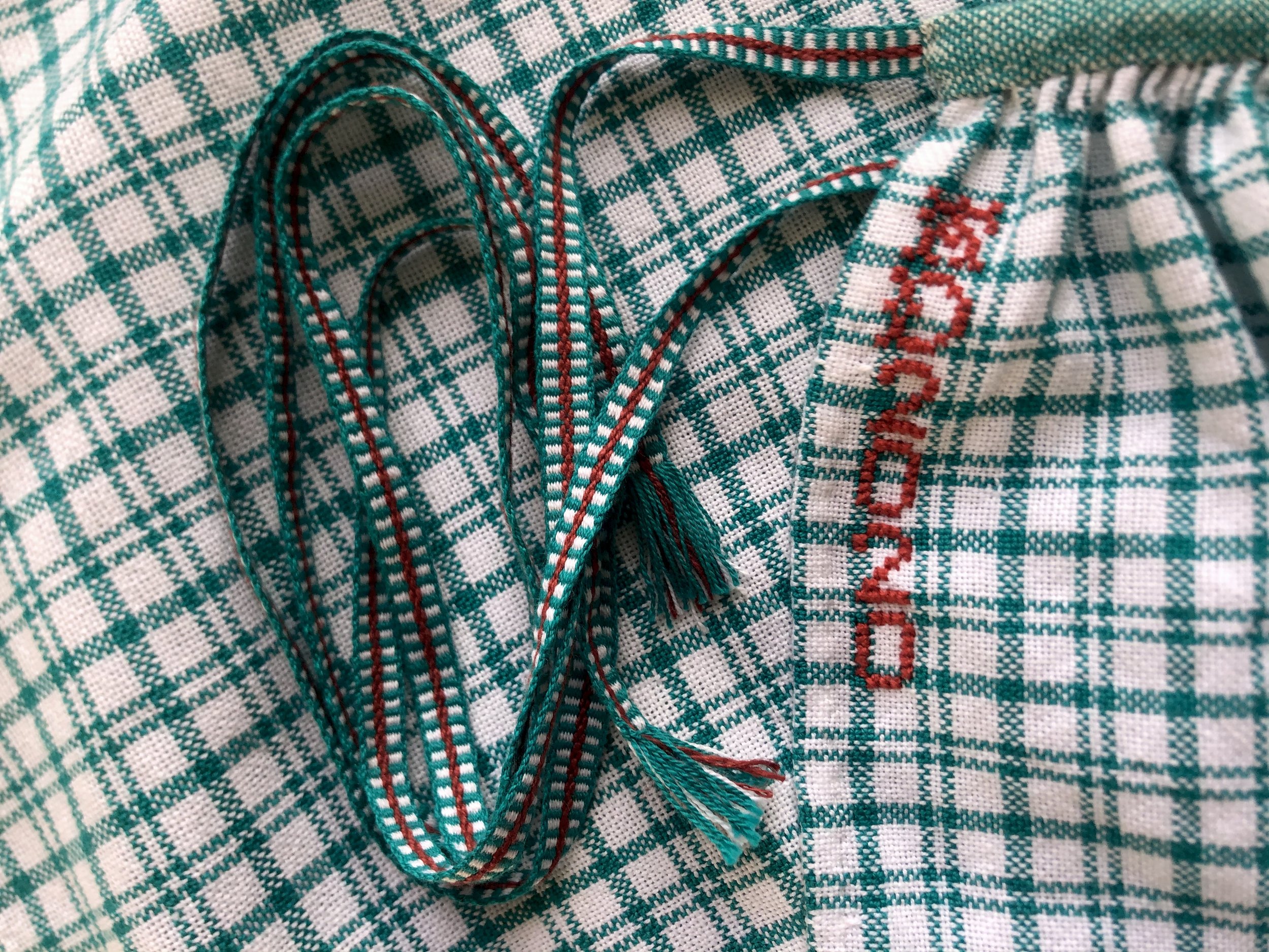  Handwoven apron (detail) 