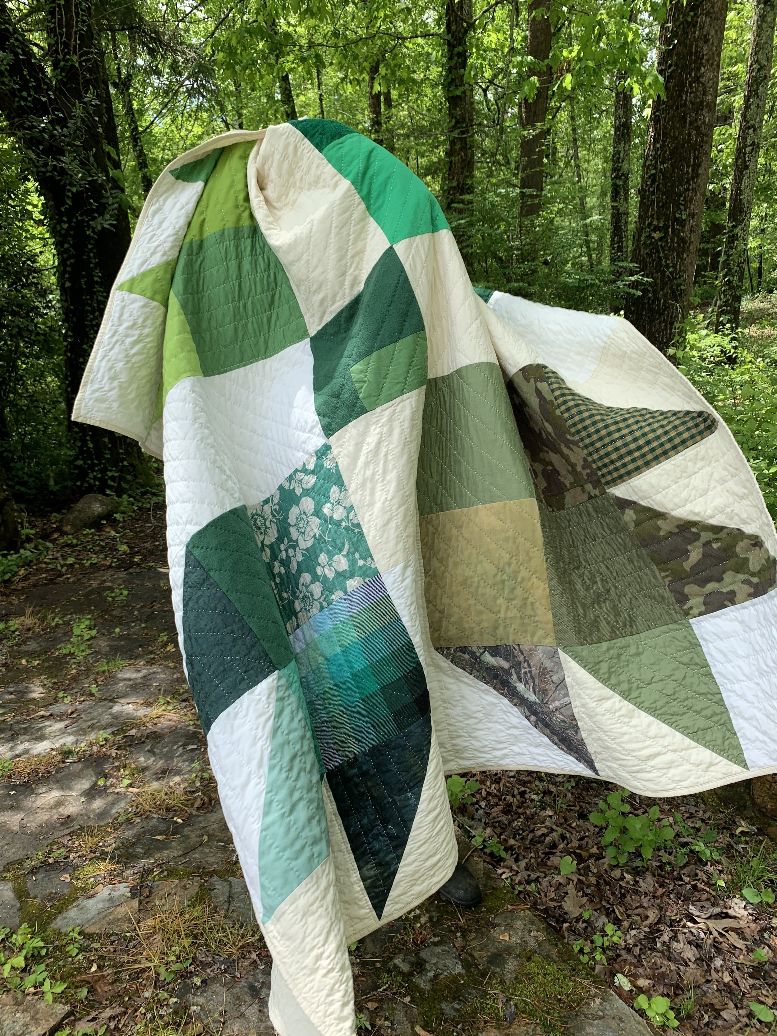   This Is My Only Green Quilt  (alternate view) 
