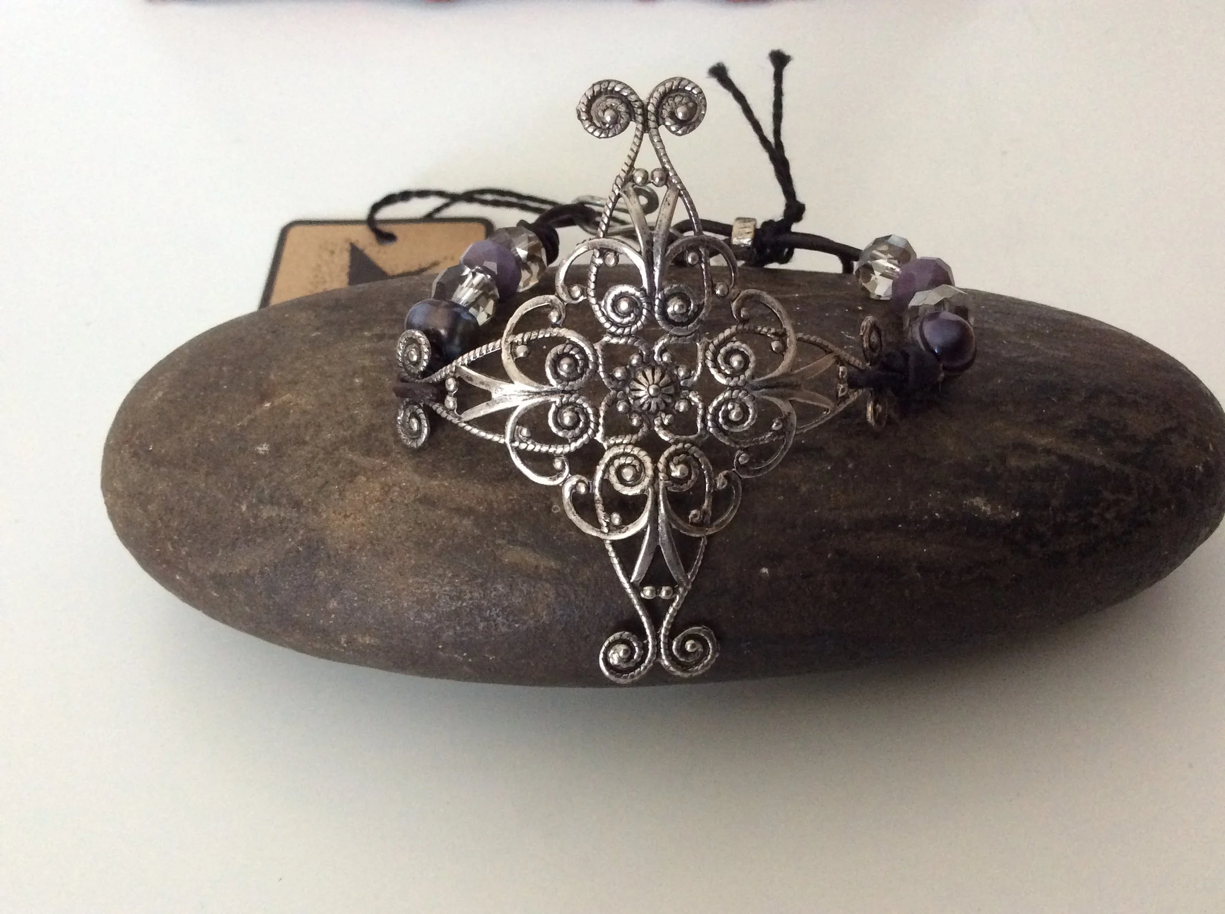 Cross Scrollwork Bracelet