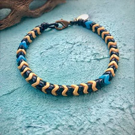 ASTALI native collection Queen Bee Snake Glass Bracelet 2.jpg