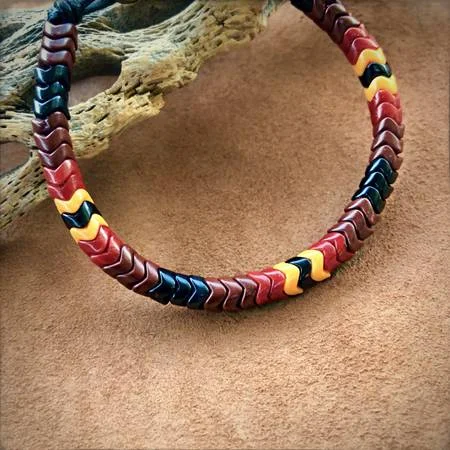 ASTALI native collection Fireloght Snake Glass Bracelet 2.jpg