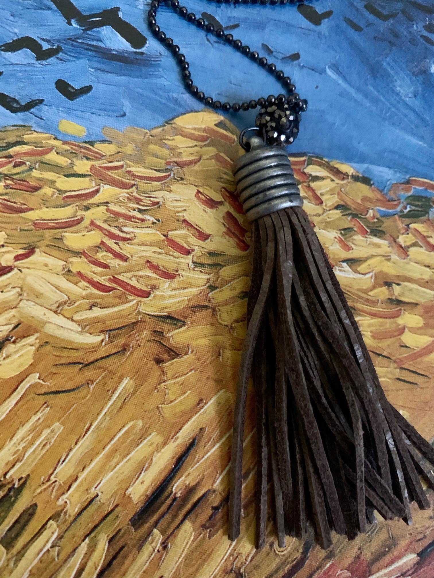 Cocoa Tassel Necklace