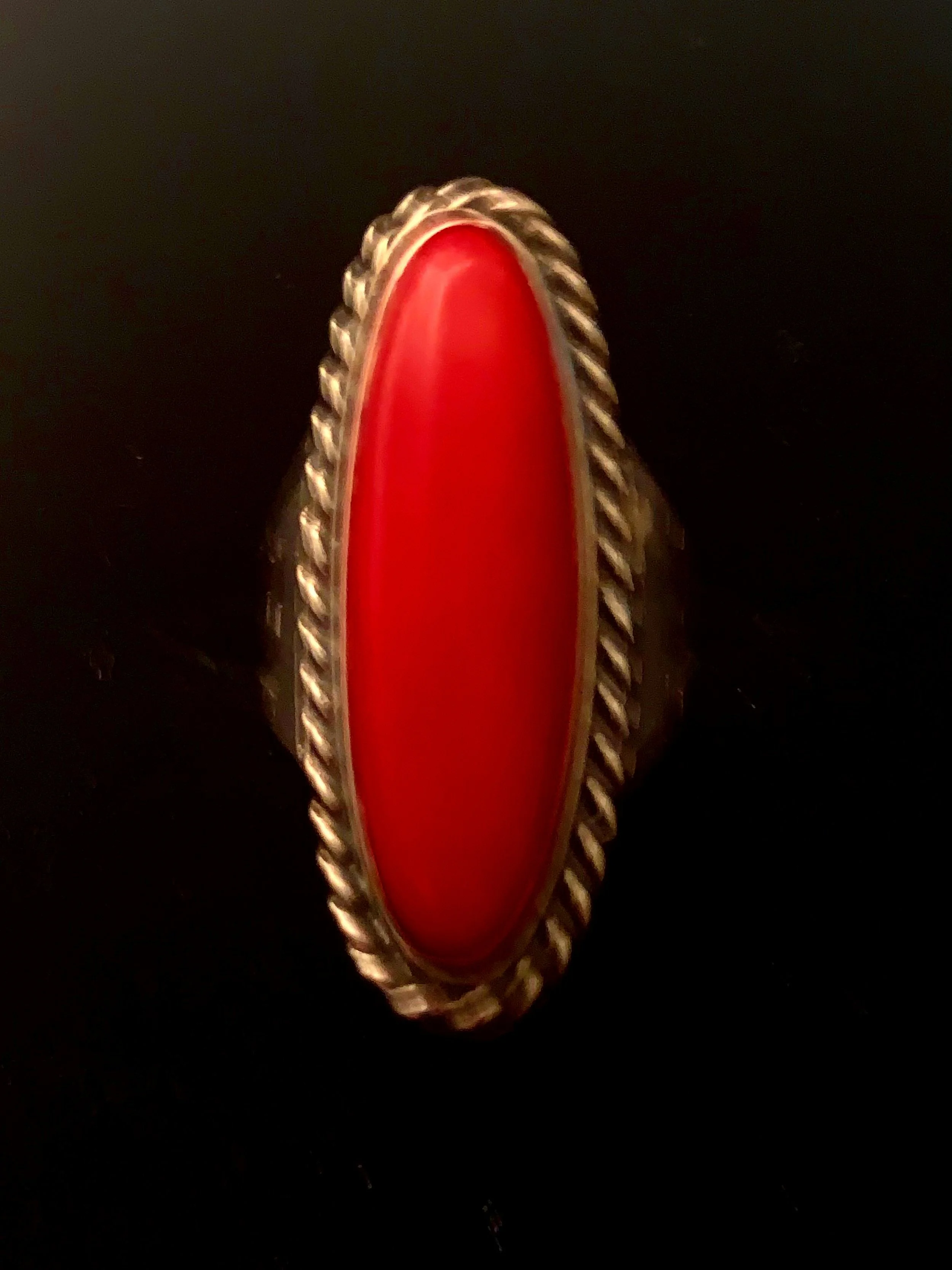 ESTATE Red Coral Ring