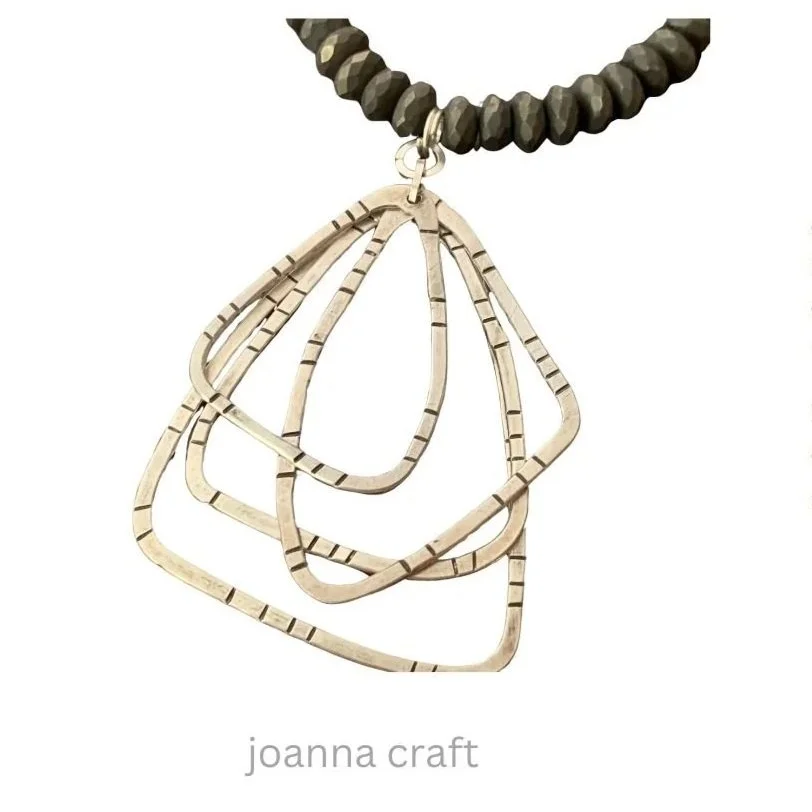 Modern Pyrite Necklace