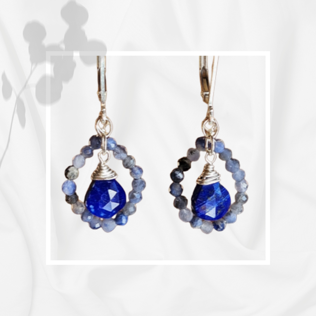 Lapis Lazuli & Sodalite Earrings