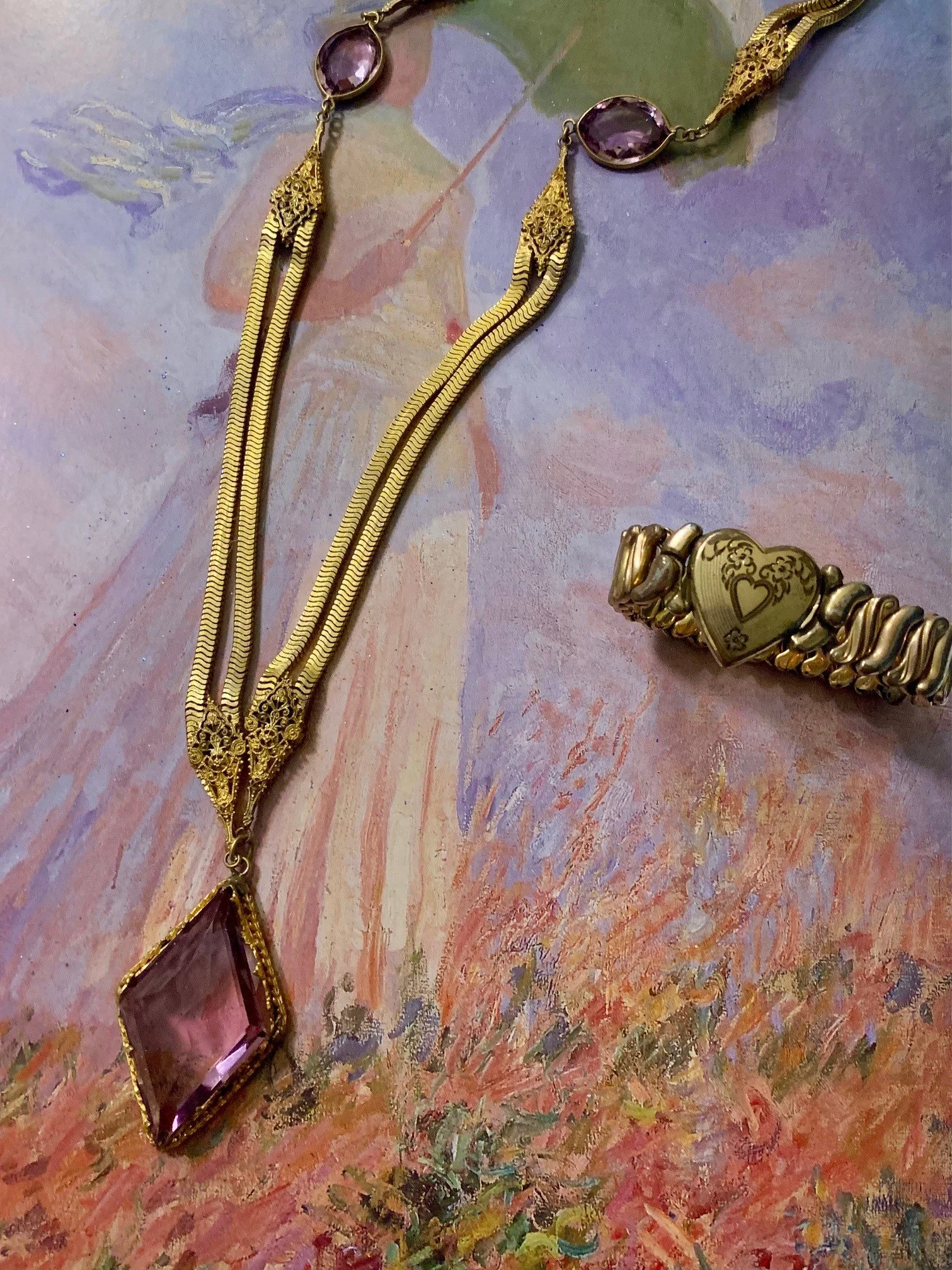 Vintgae Amethyst gold Necklace.jpg