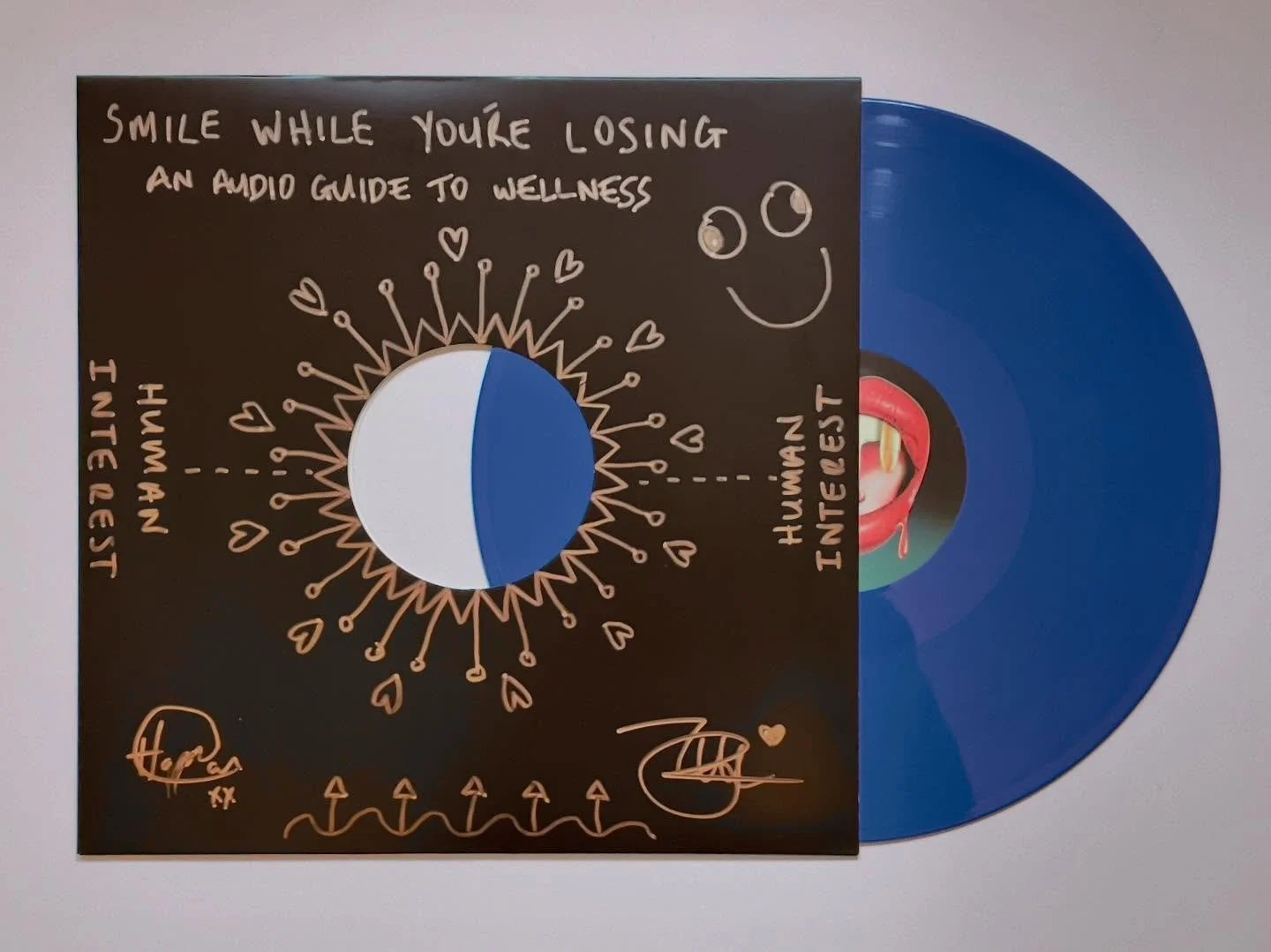 Stoked to pick up one of the super-limited blue @humaninterestband vinyls to add to the set. And 10/10 for going hard on the &lsquo;please decorate it as you wish&rsquo; front 👌🏼Thx Tyler and Cat 🙏