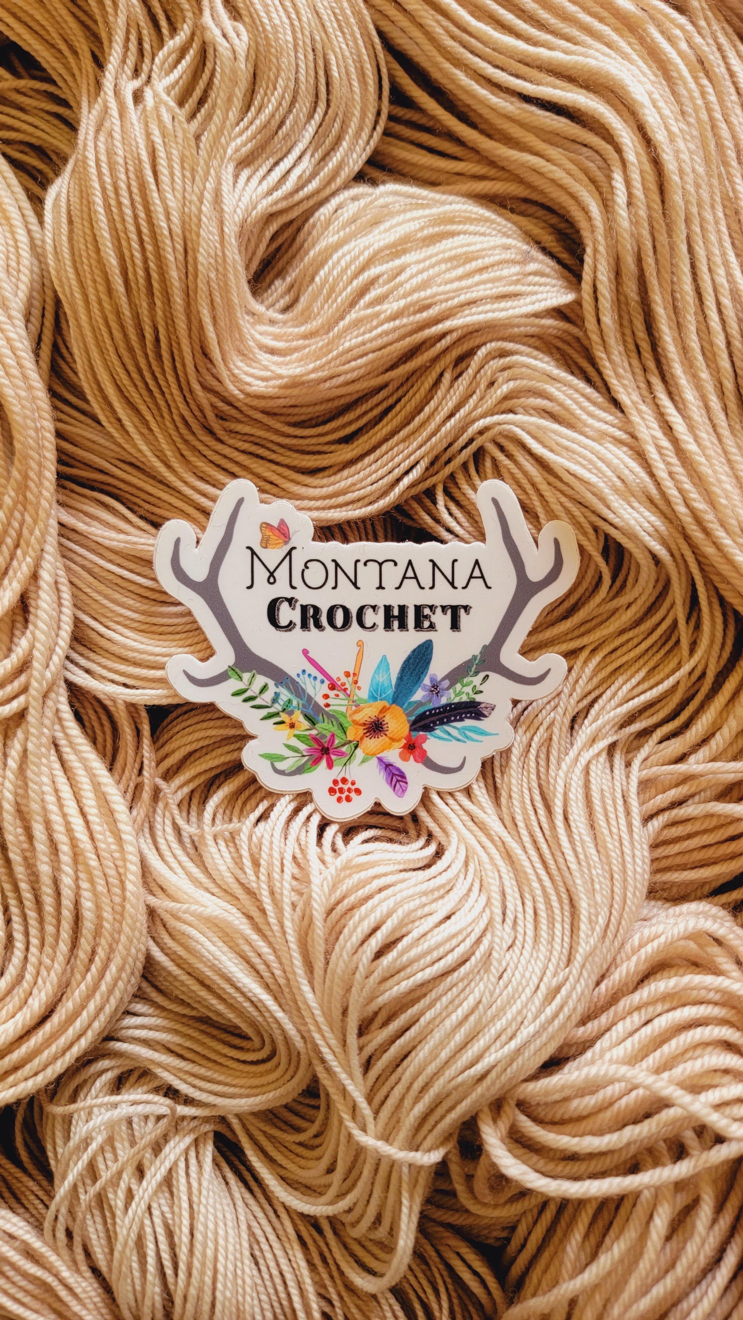 Montana Crochet Vinyl Sticker