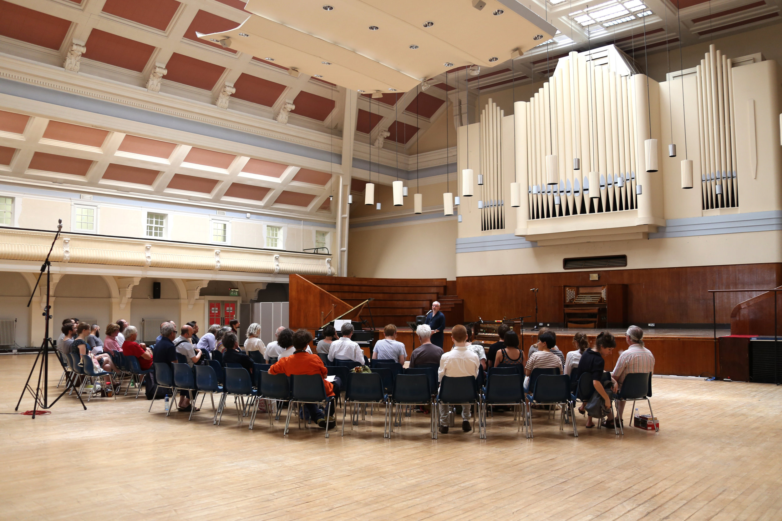  Michael Morris speaking at Longplayer Day 2017. 