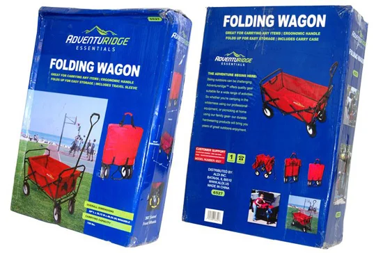 Folding wagon packaging