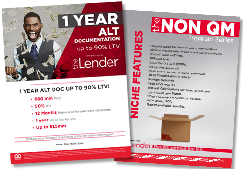 Flyers for theLender Wholesale