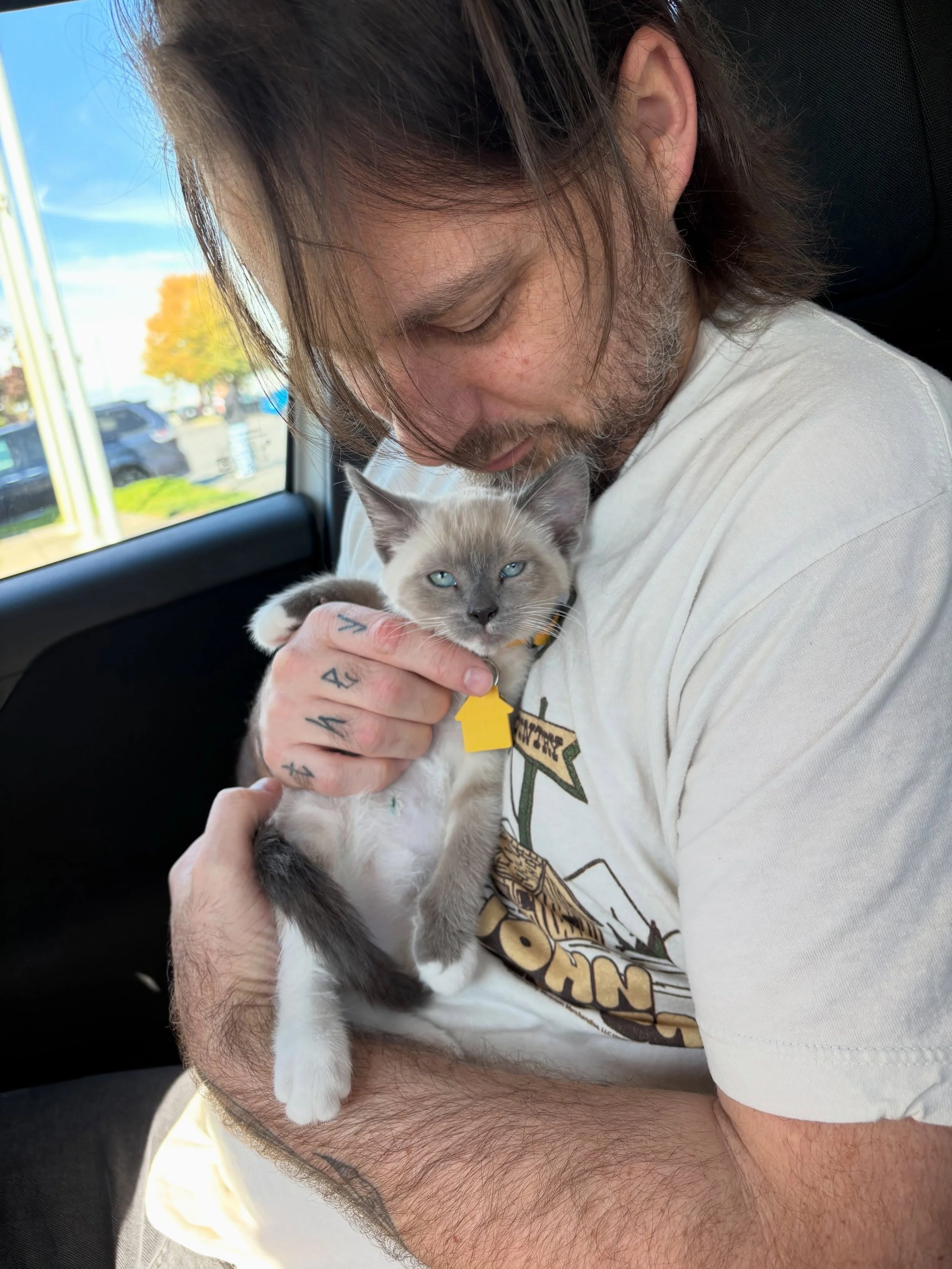Can you believe that until a week ago I had never held a kitten?
Thx @abbycatlouise for the quick morning dopamine run to @oregonhumane 
I wish he was coming home with me
#kitten #kittenoftheday #puppykitten🐶🐱 #whensitmytimetohaveapuppy