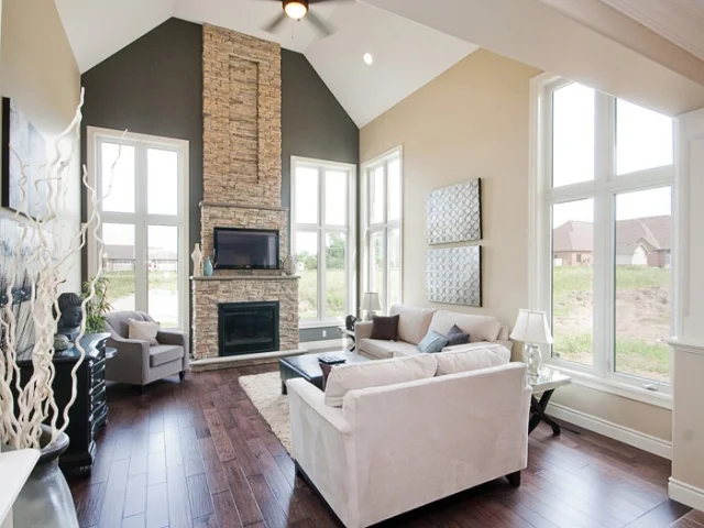 Stone Fireplace