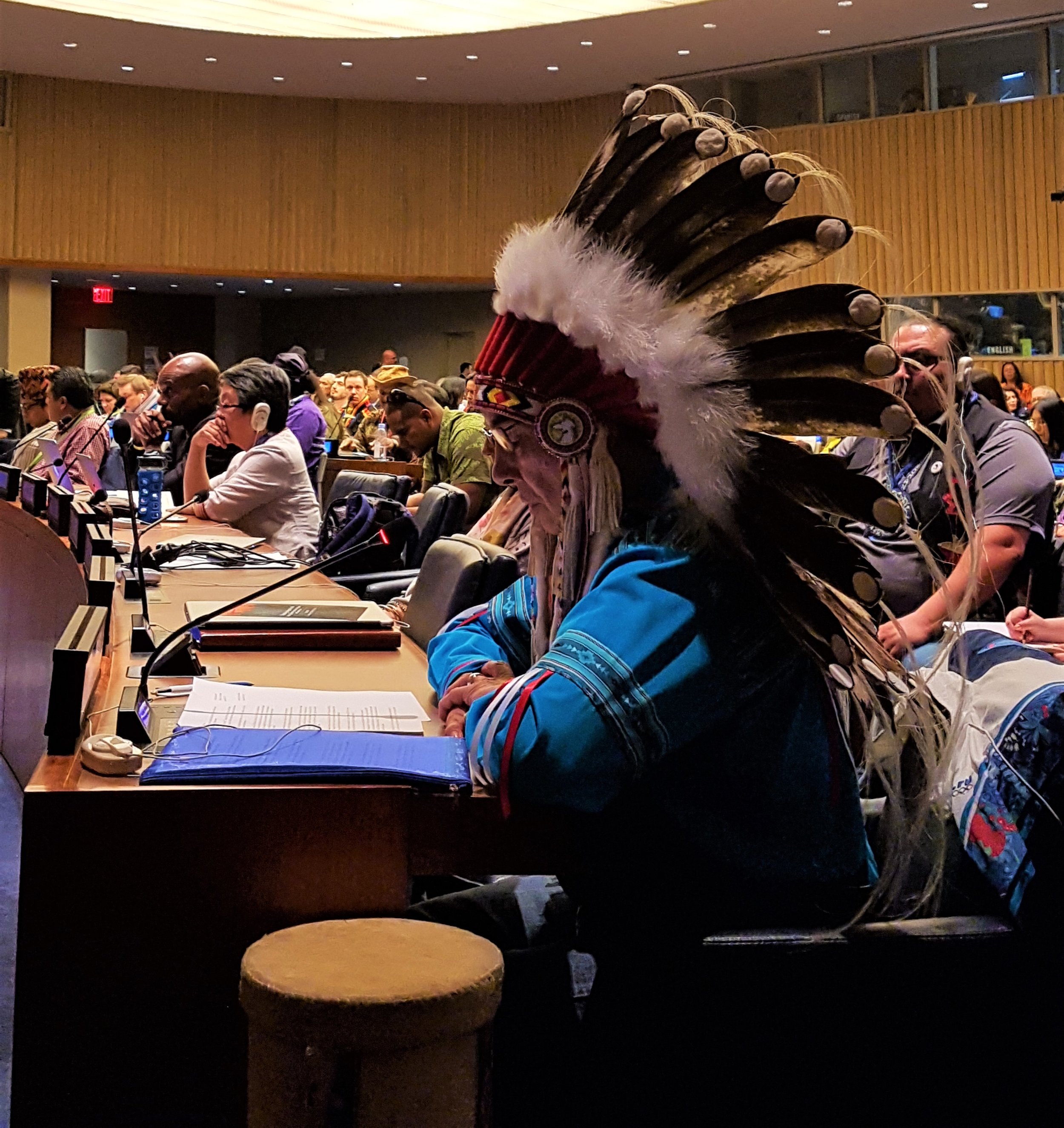 Grand Chief Wilton Littlechild at the United Nations Permanent Forum on Indigenous Issues, 2017