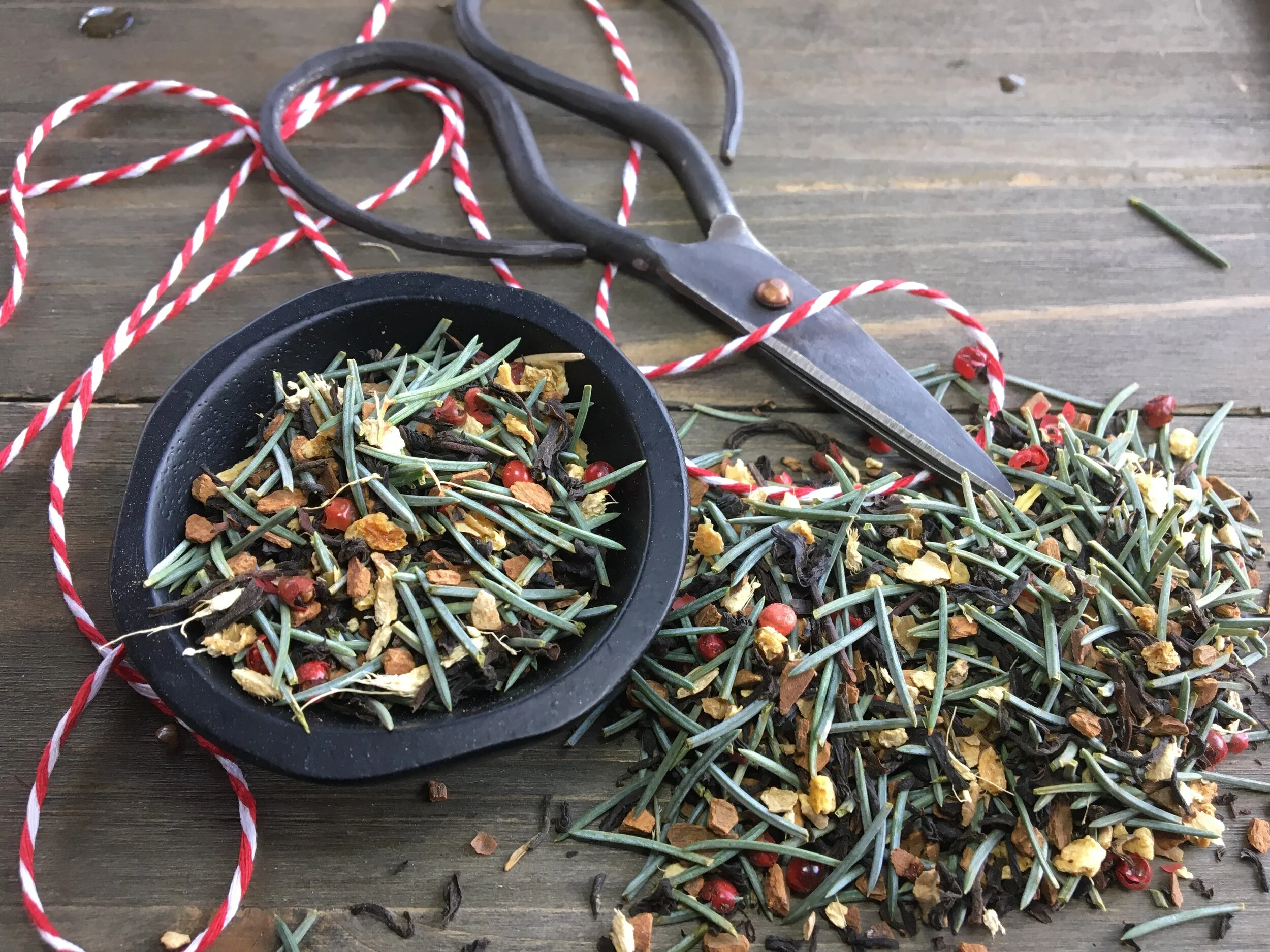Christmas Chai. A wonderfully festive chai tea with hints of cinnamon, evergreen, and citrus. Learn to make it yourself!