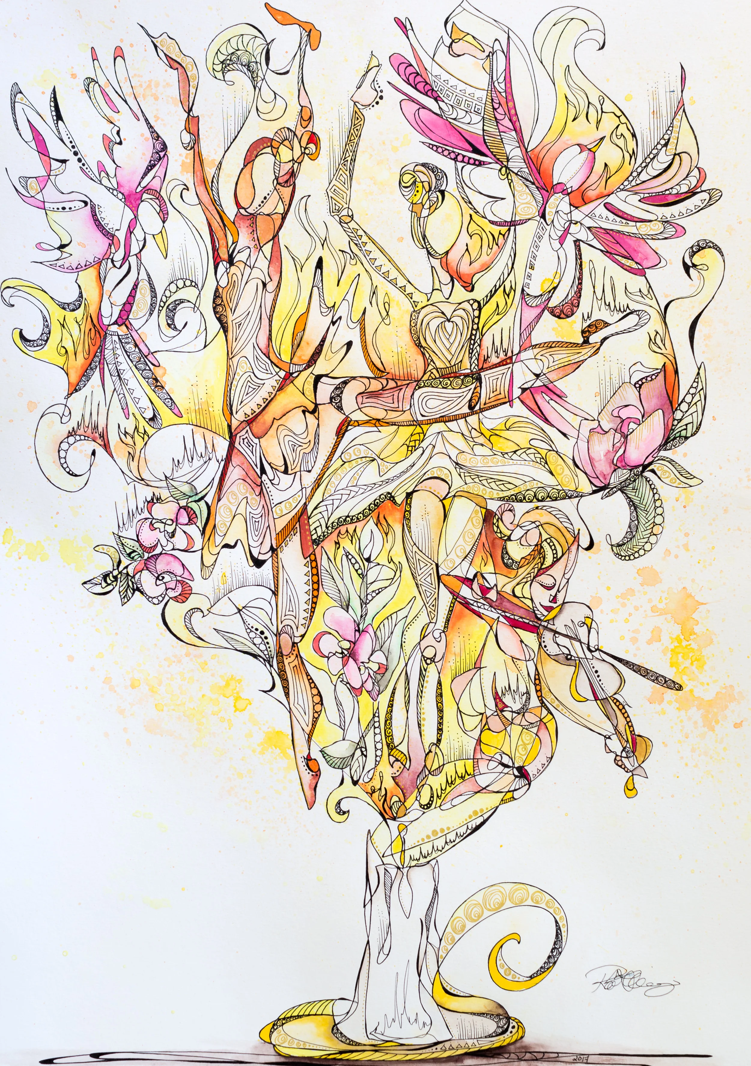 Dancers in a Candle Flame