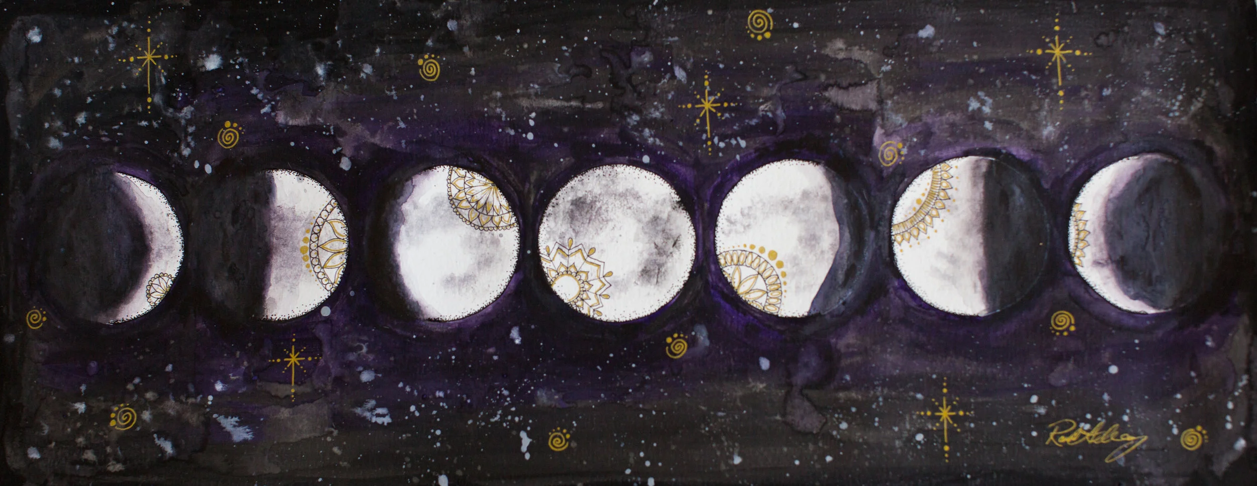 Purple Phases of the Moon