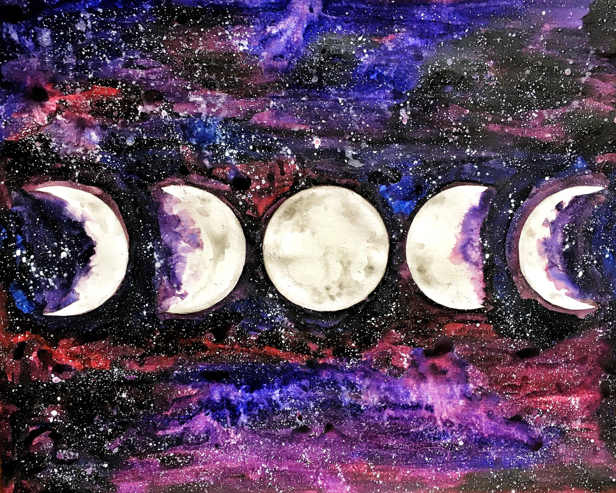 Violet Phases of the Moon